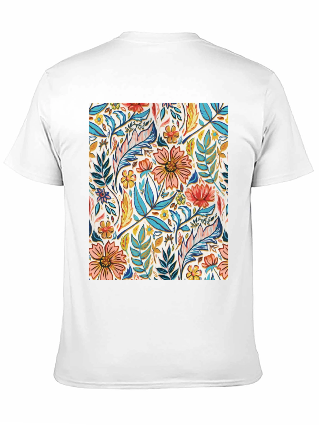 Floral Print Crew Neck T-Shirt