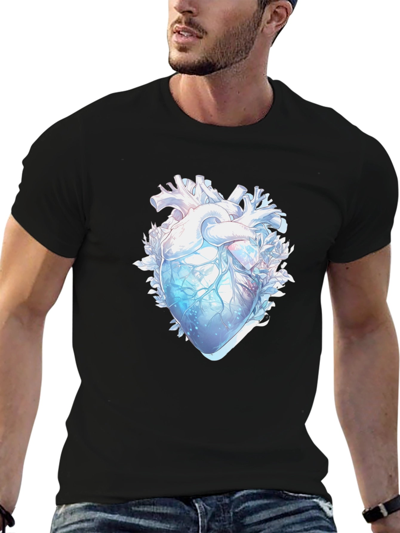 Anatomical Heart Graphic Tee - Unique Design