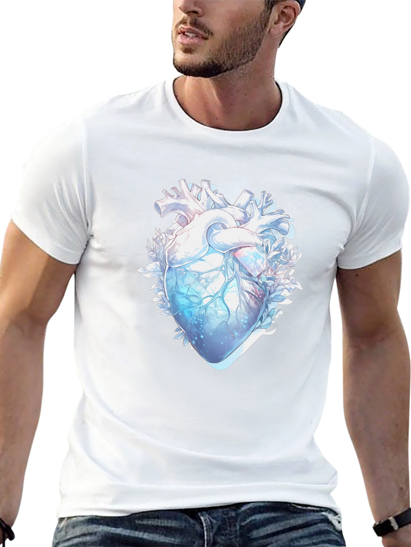 Anatomical Heart Graphic Tee - Unique Design