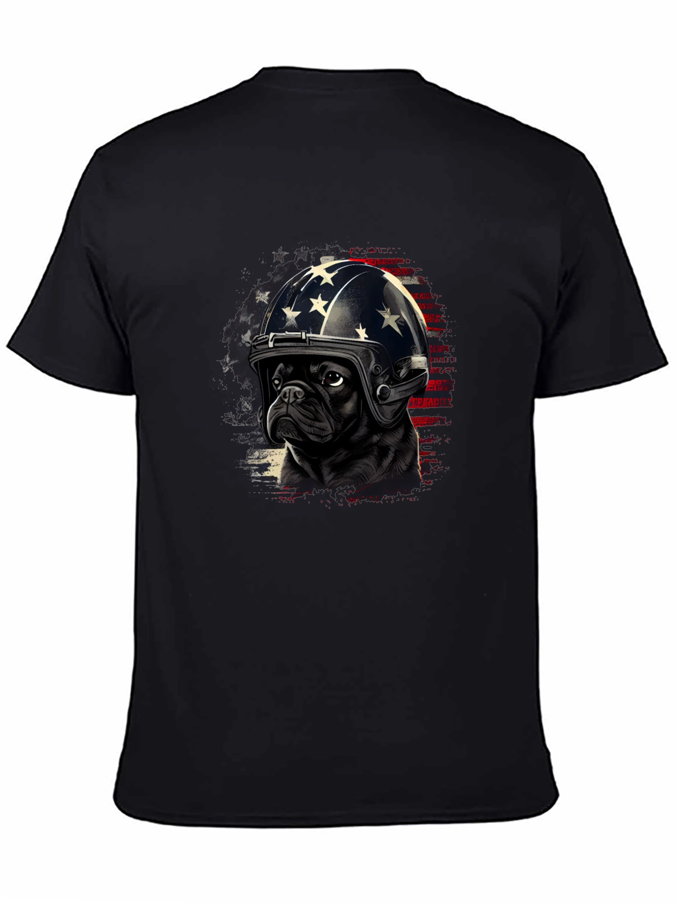 Patriotic Pug T-Shirt - USA Dog Design