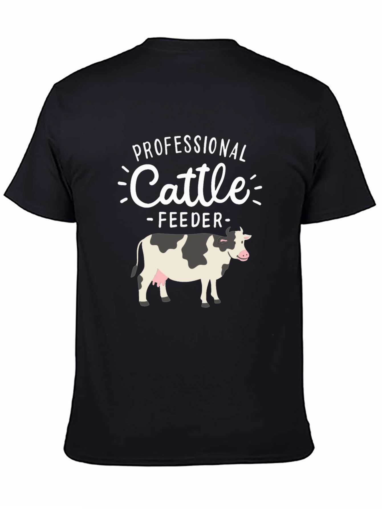 Professional Cattle Feeder T-Shirt - Farm Animal Tee