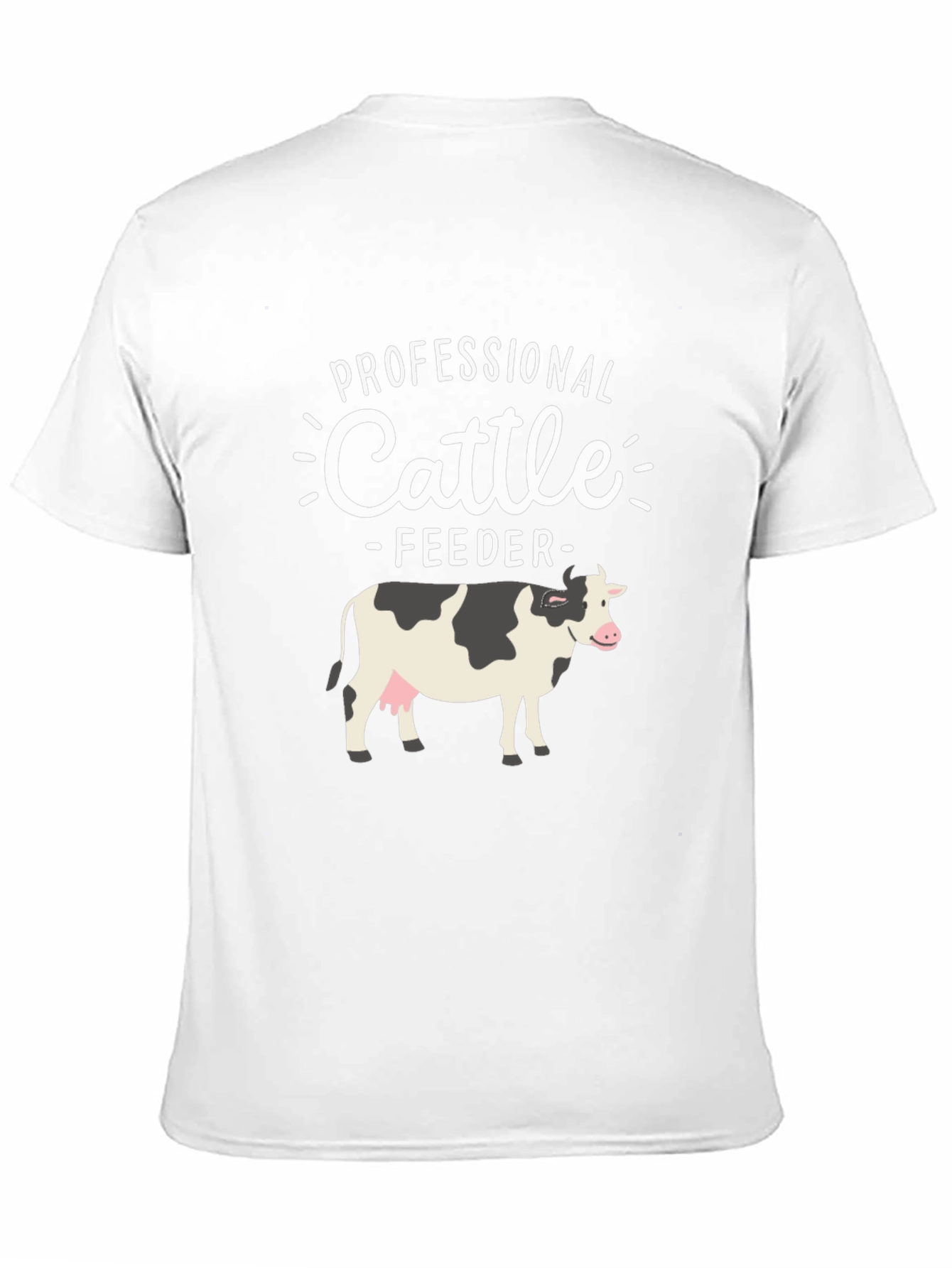 Professional Cattle Feeder T-Shirt - Farm Animal Tee