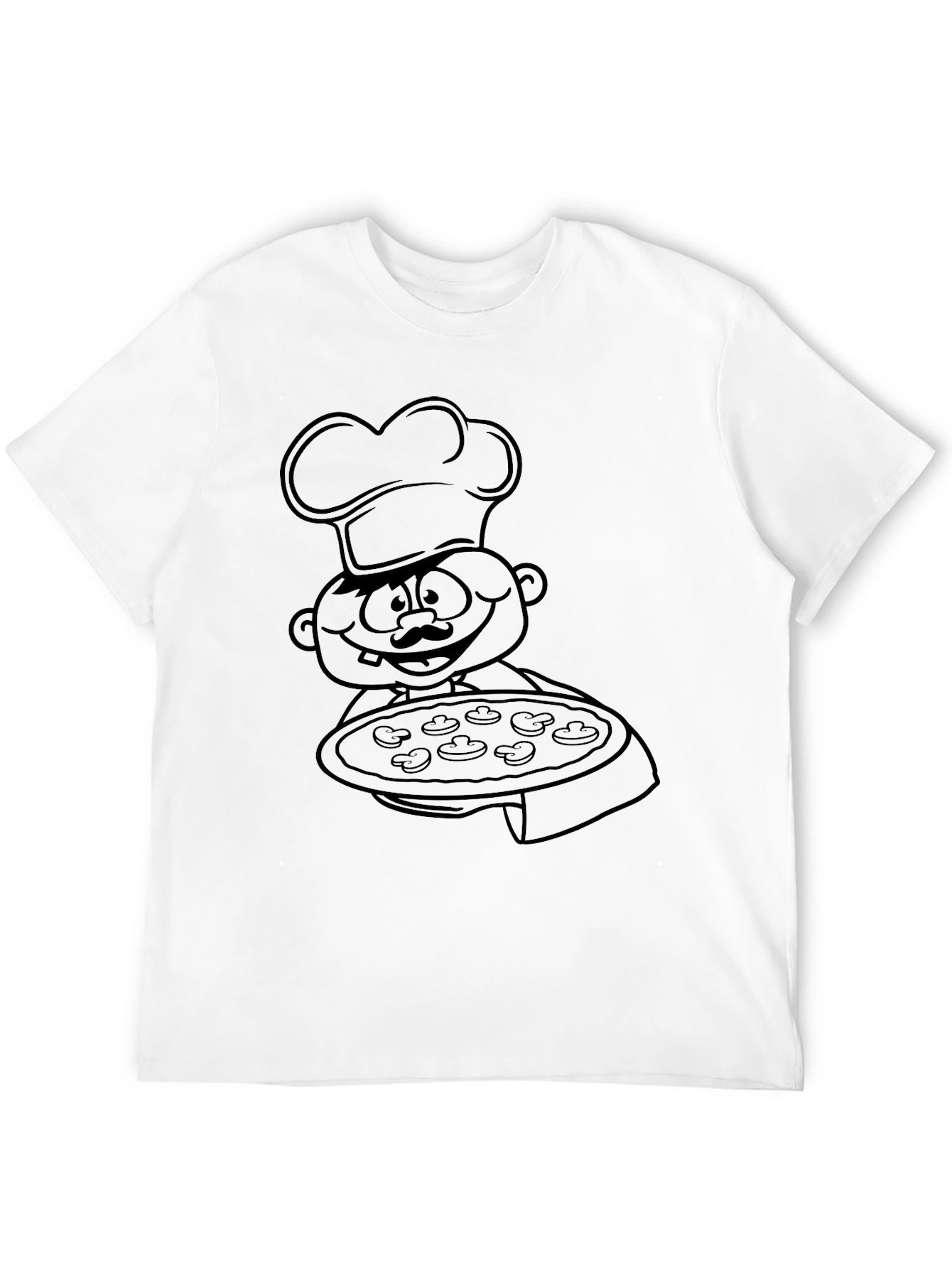 Chef Pizza Graphic Tee - Foodie T-Shirt
