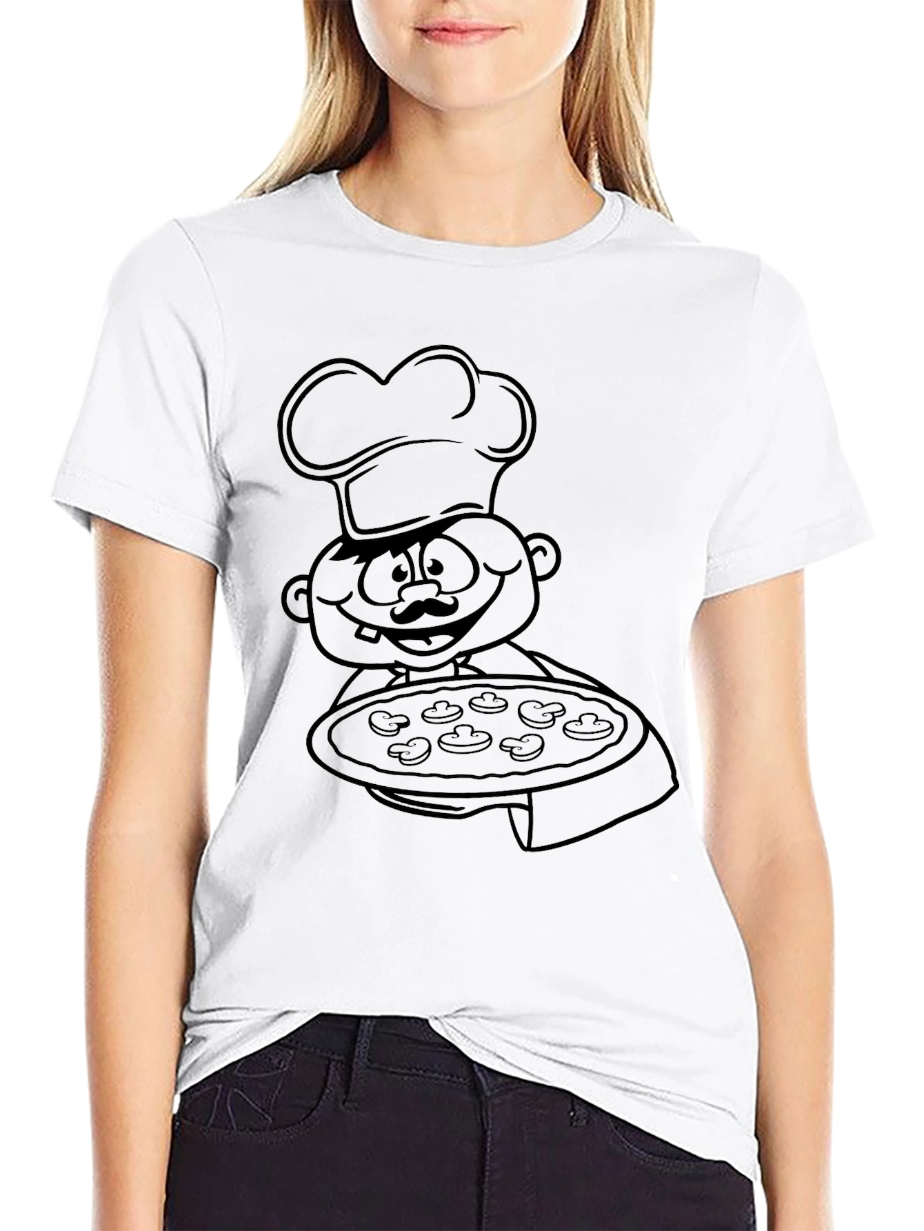 Chef Pizza Graphic Tee - Foodie T-Shirt