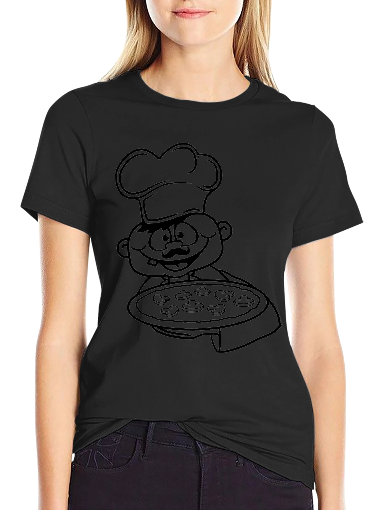 Chef Pizza Graphic Tee - Foodie T-Shirt