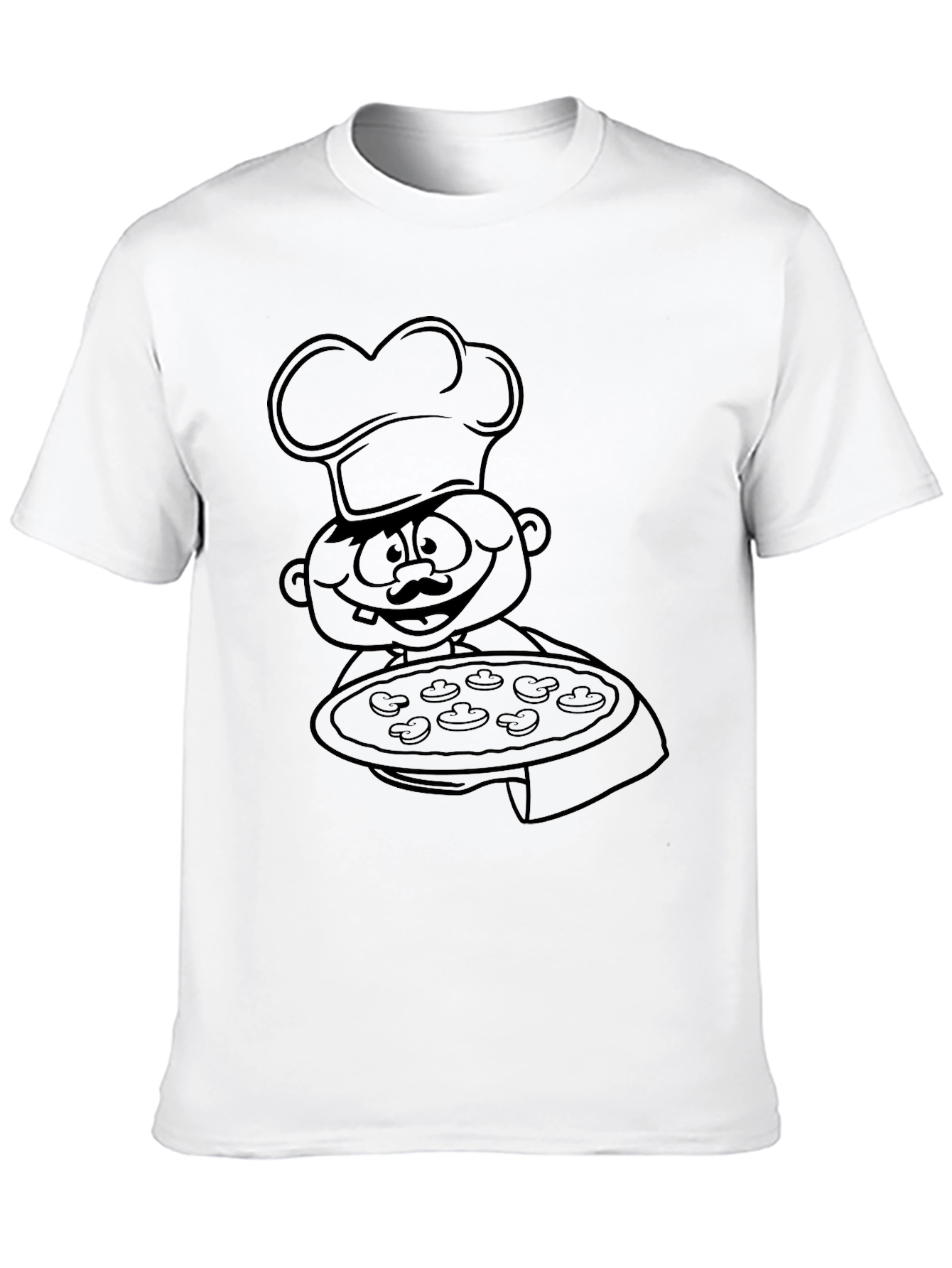 Chef Pizza Graphic Tee - Foodie T-Shirt