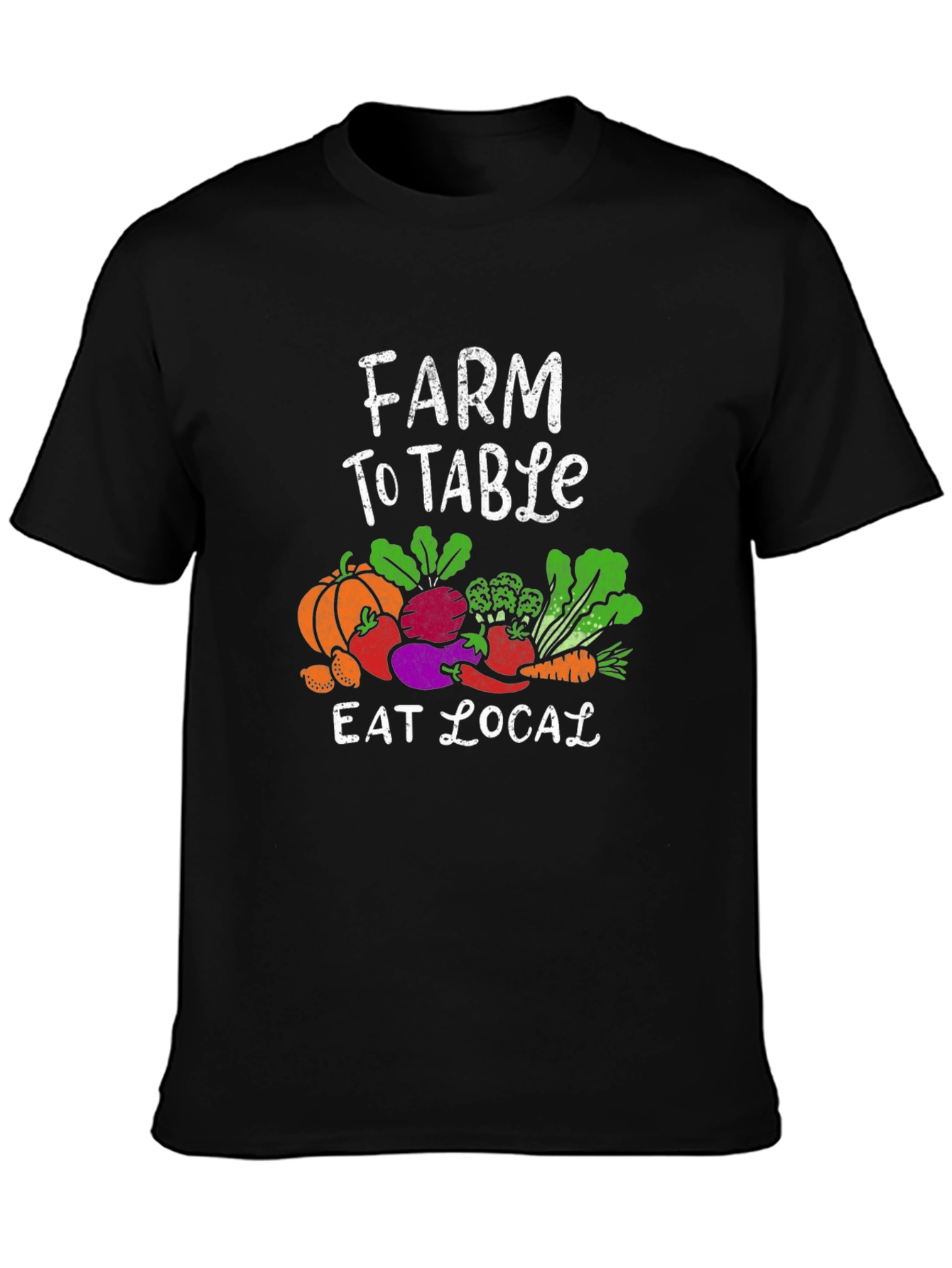 Farm To Table Eat Local Graphic T-Shirt