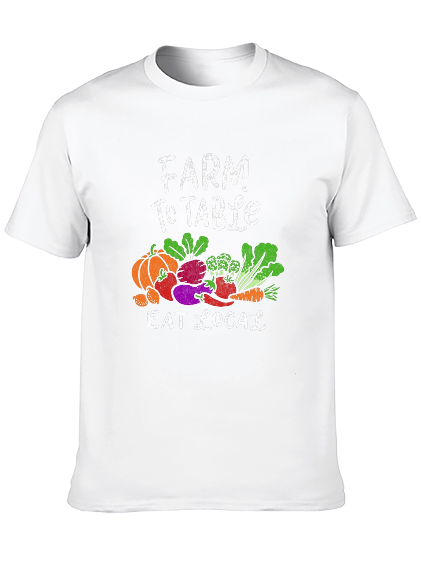 Farm To Table Eat Local Graphic T-Shirt