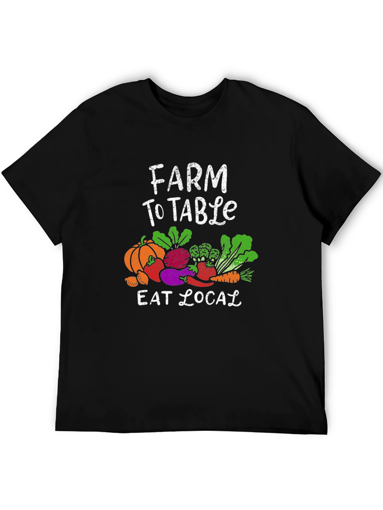 Farm To Table Eat Local Graphic T-Shirt