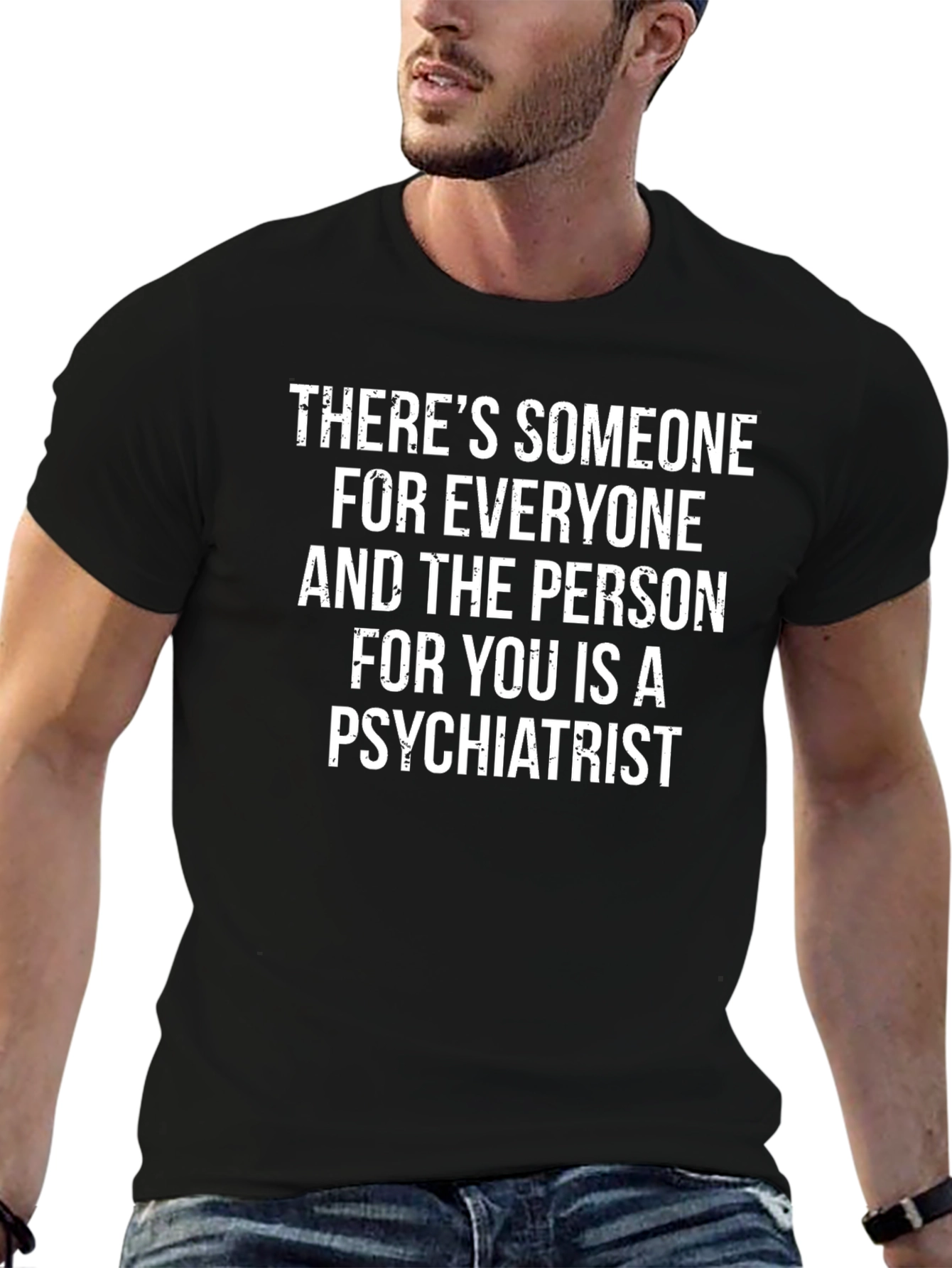 Psychiatrist Humor Black T-Shirt Funny Mental Health Tee