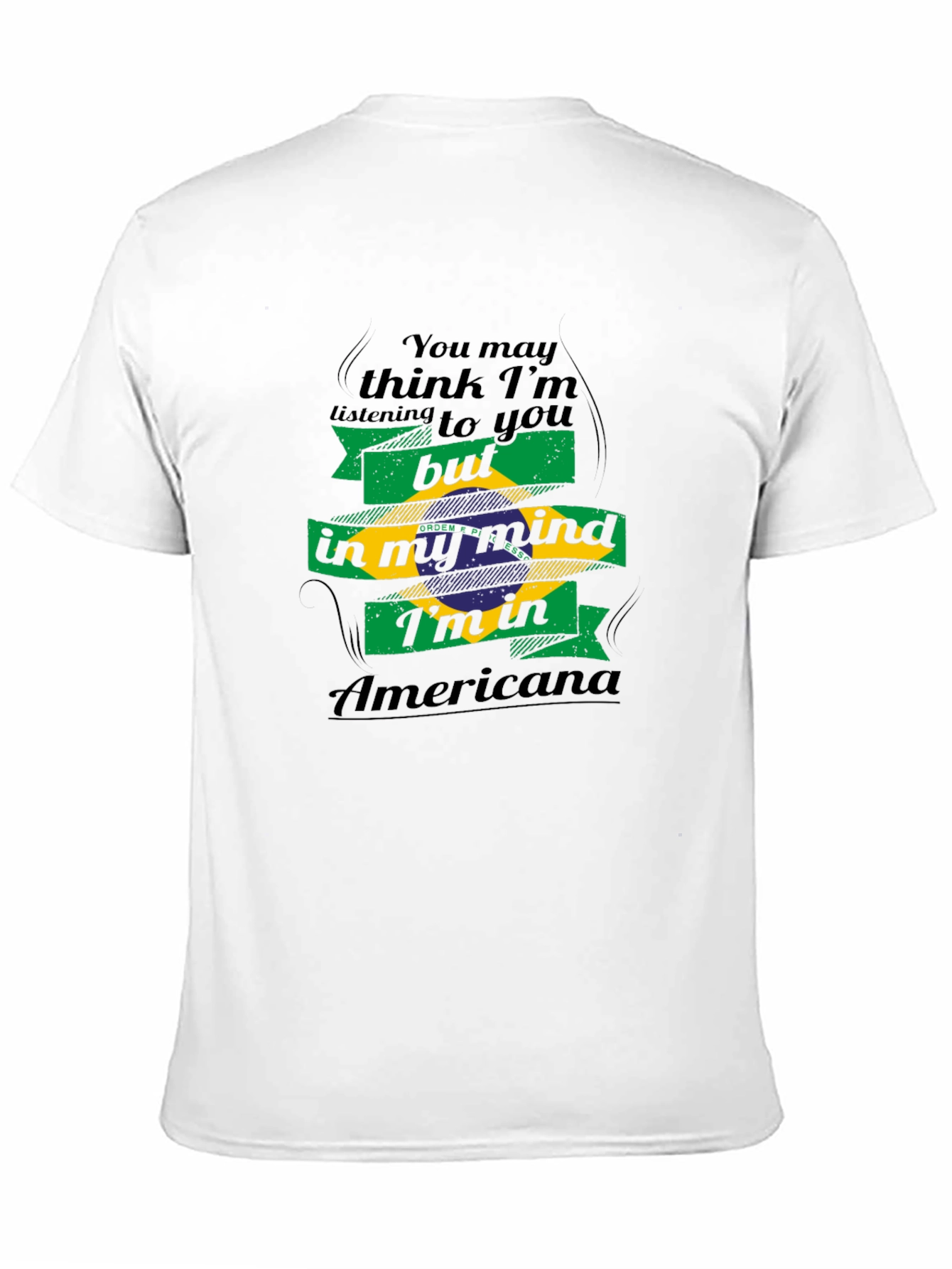 Americana Mind T-Shirt - Brazil Flag Design