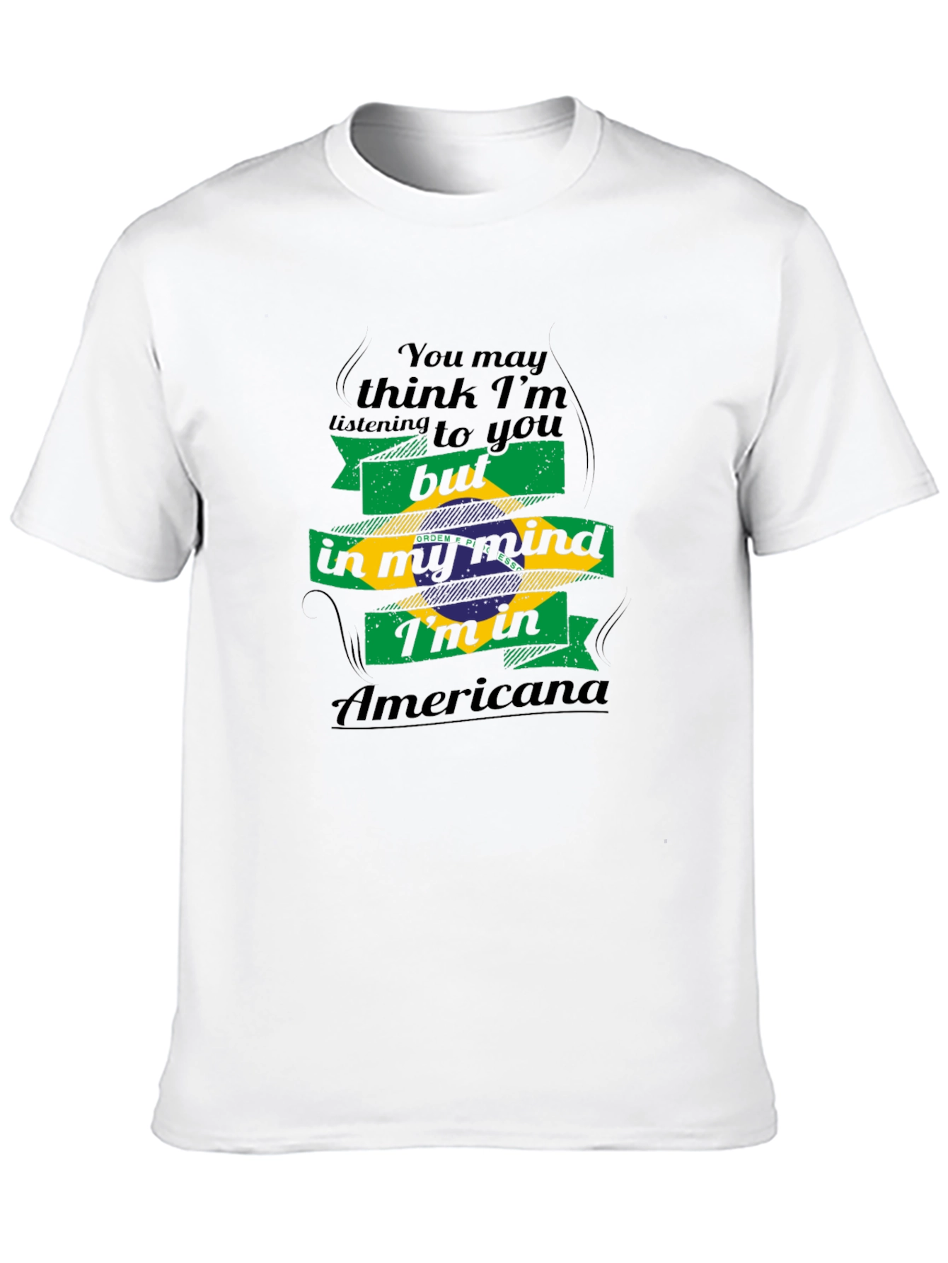 Americana Mind T-Shirt - Brazil Flag Design