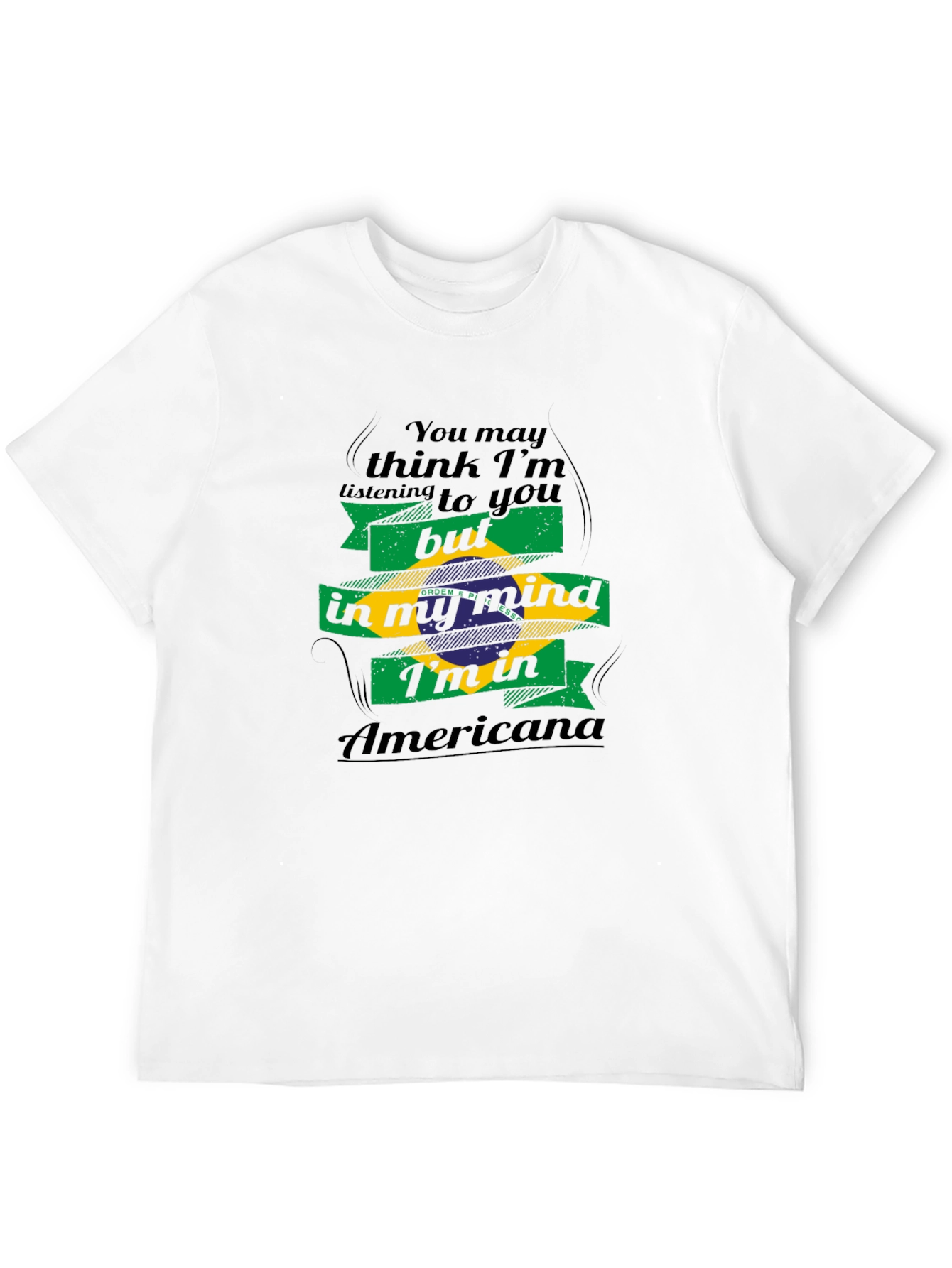 Americana Mind T-Shirt - Brazil Flag Design