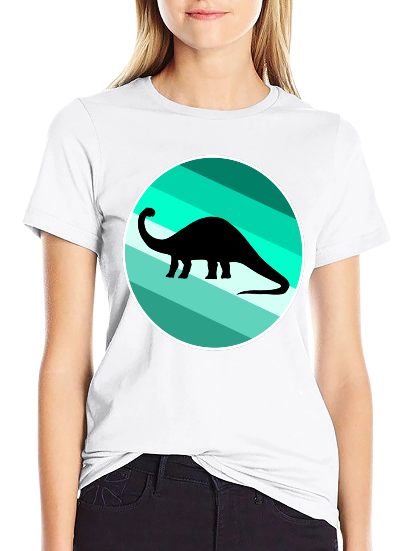 Dino Circle Graphic T-Shirt - Casual Cool