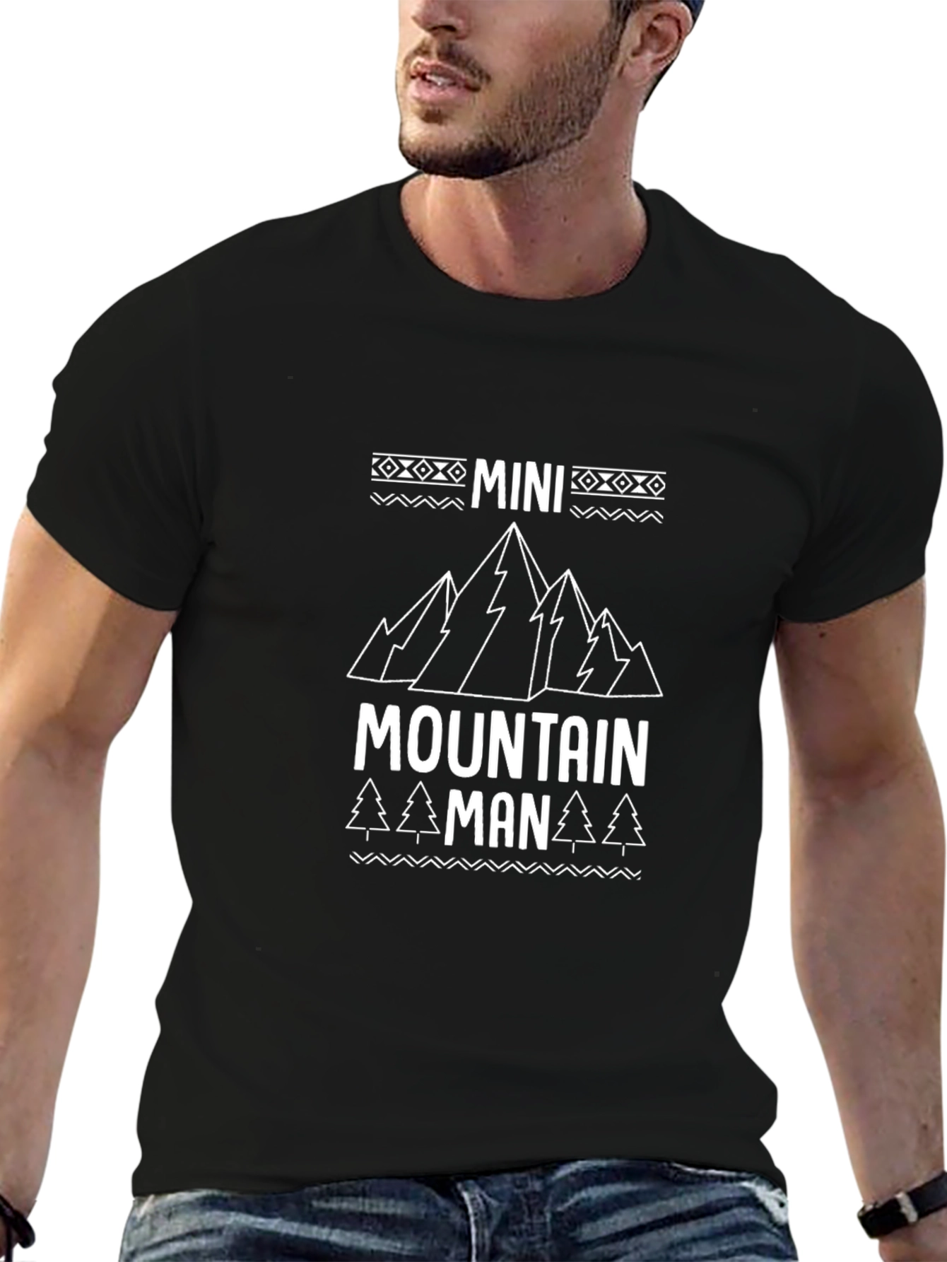 Mini Mountain Man Black T-Shirt
