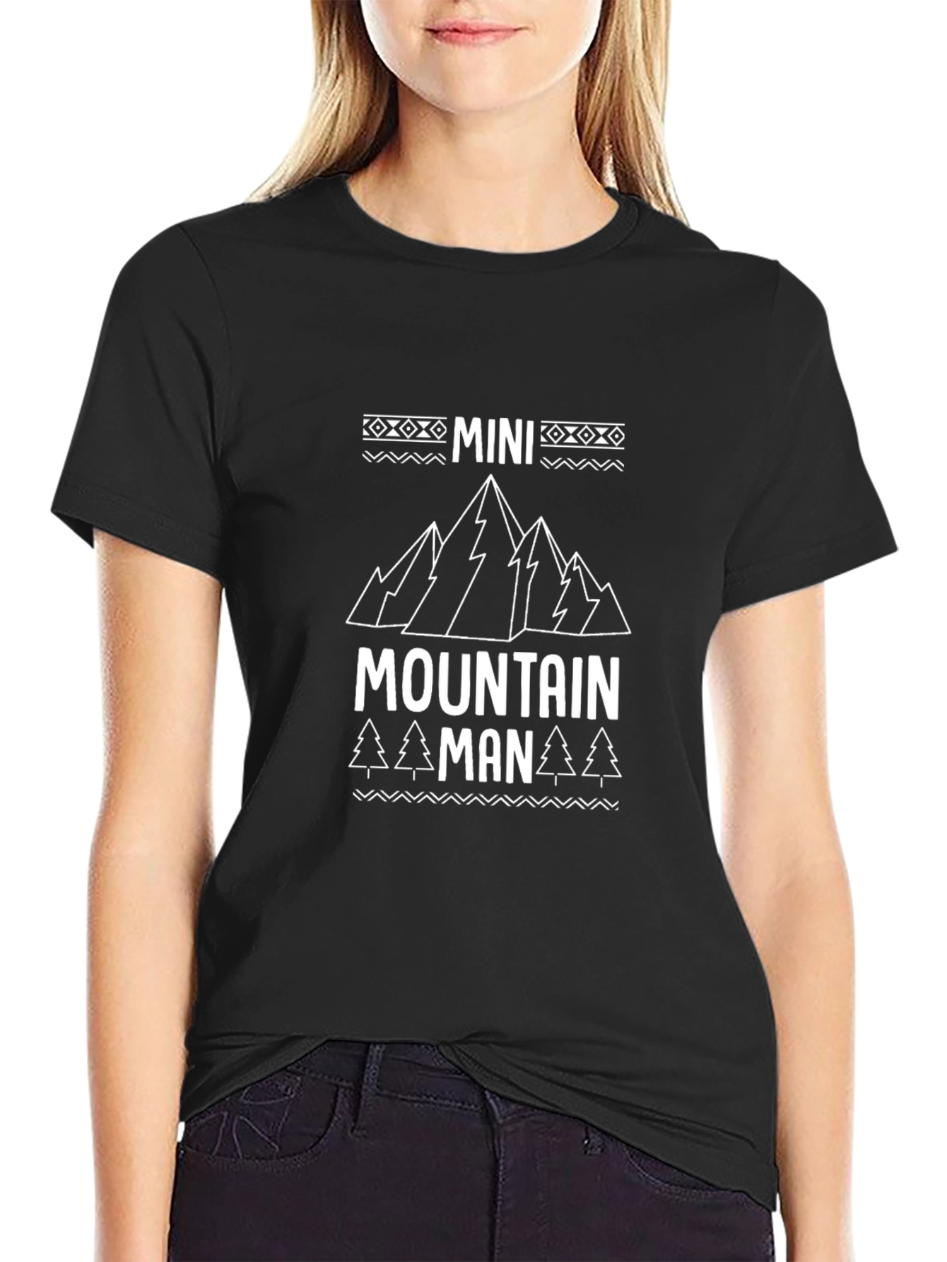 Mini Mountain Man Black T-Shirt