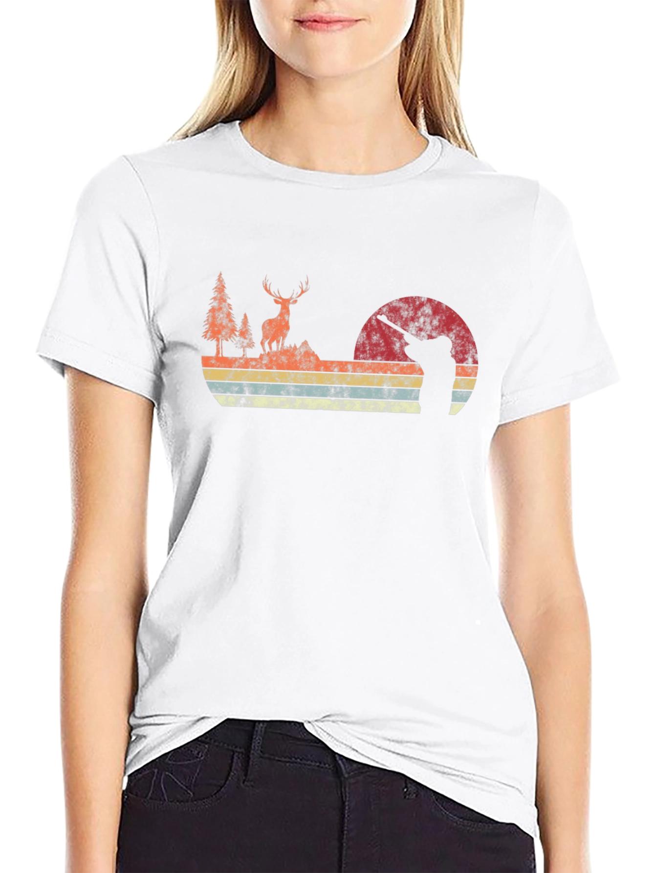 Retro Deer Hunter Graphic Tee