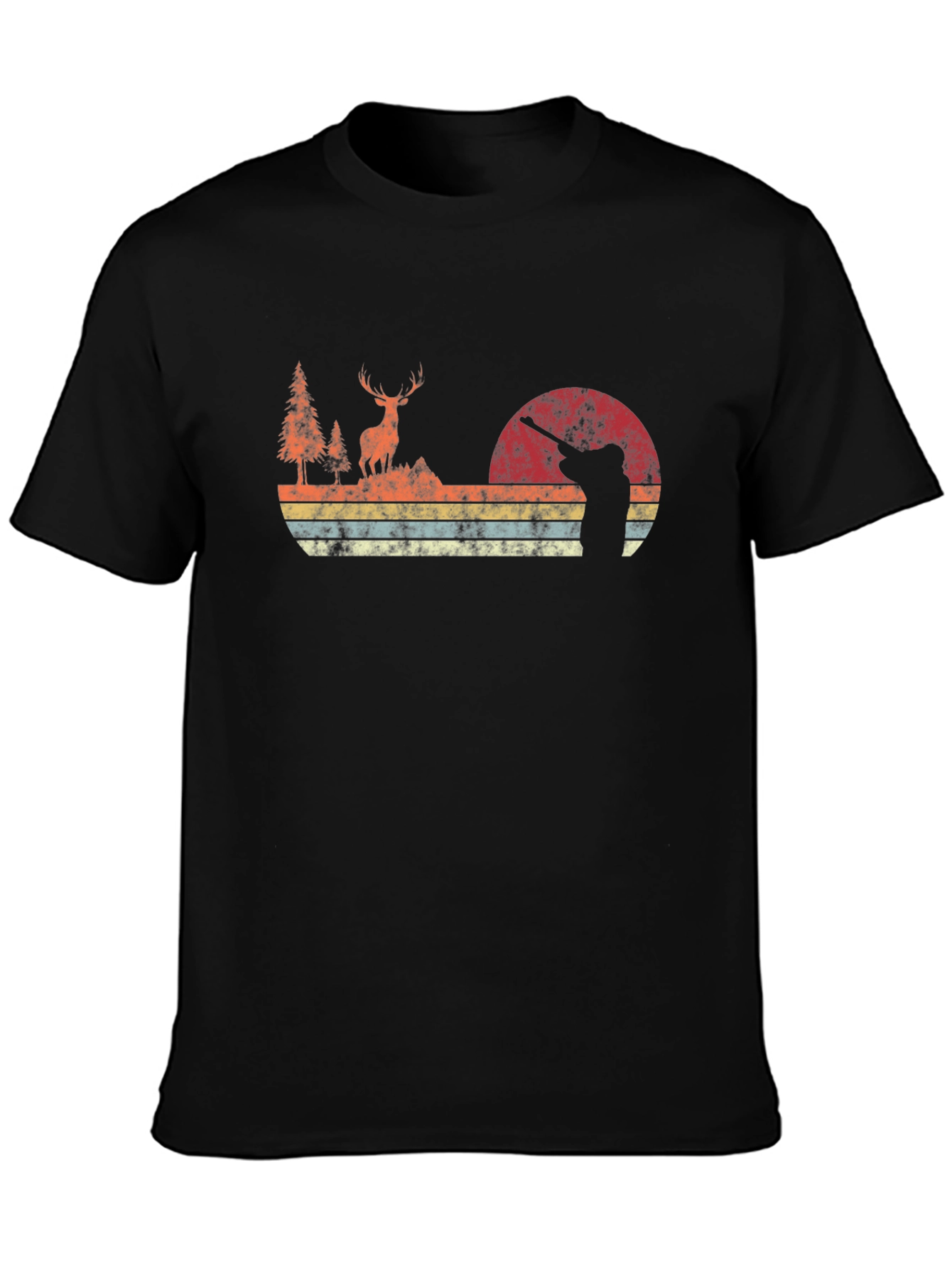 Retro Deer Hunter Graphic Tee