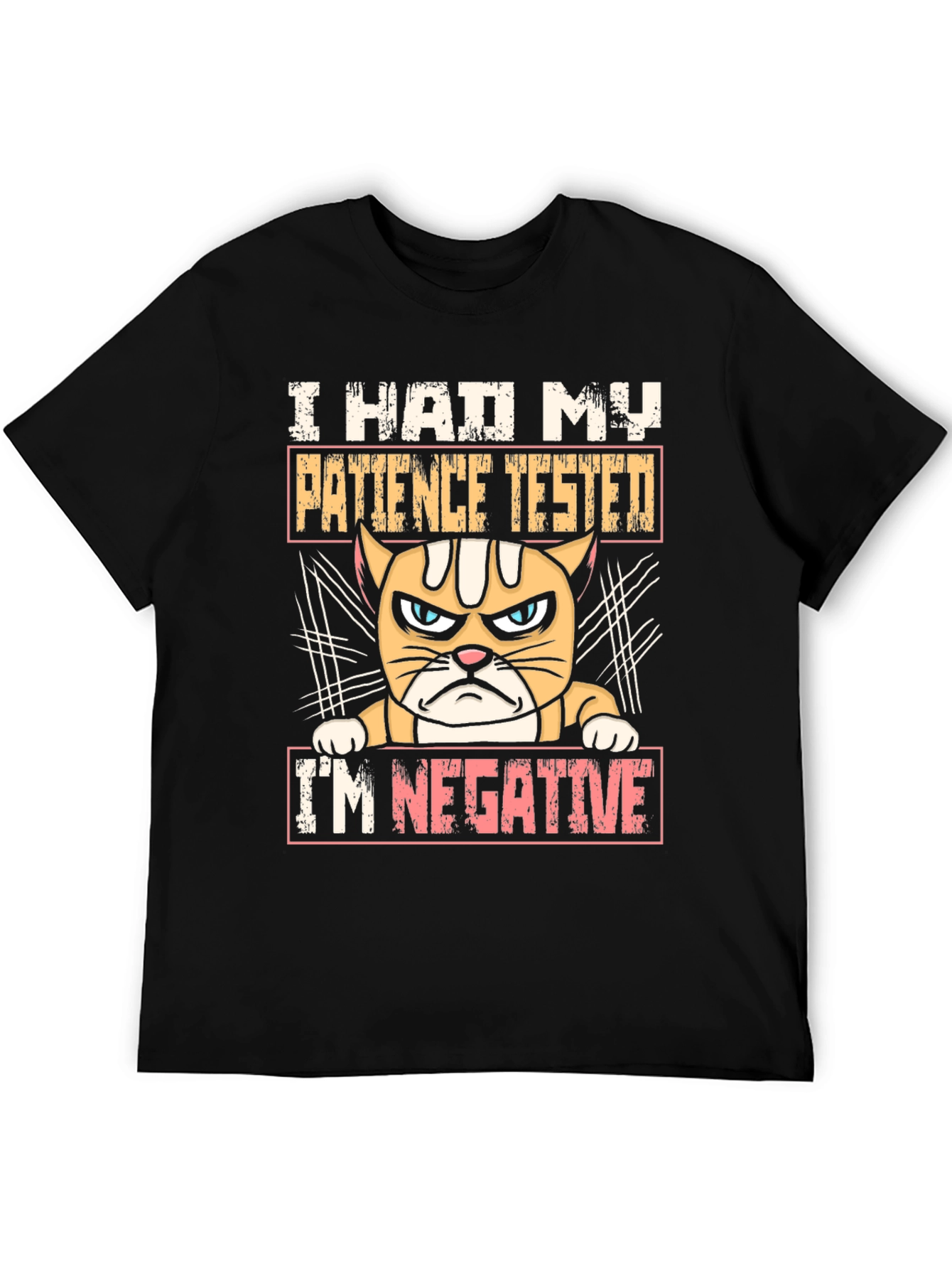 I Had My Patience Tested Funny Cat T-Shirt