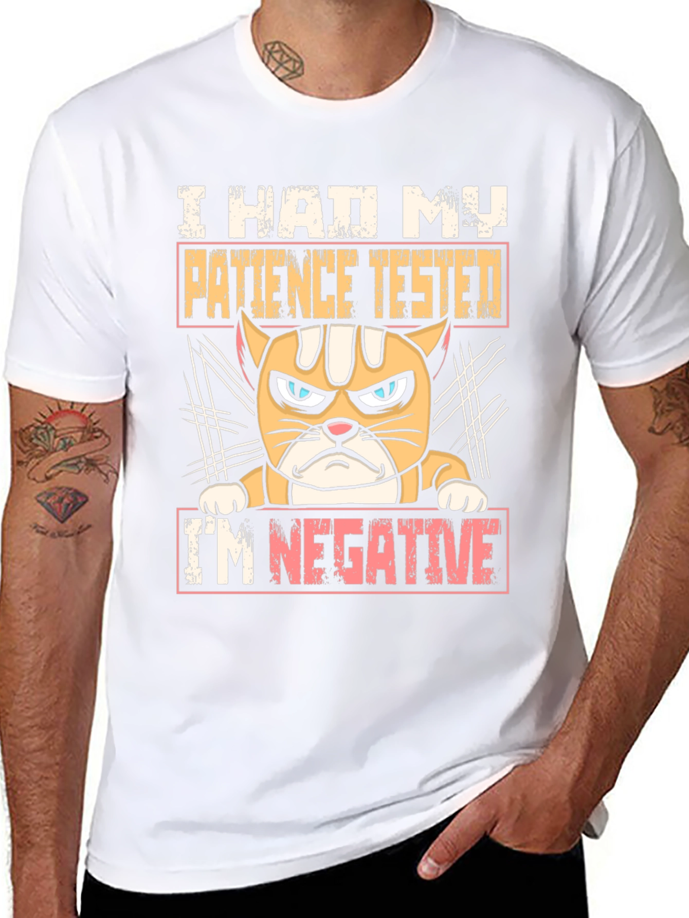 I Had My Patience Tested Funny Cat T-Shirt