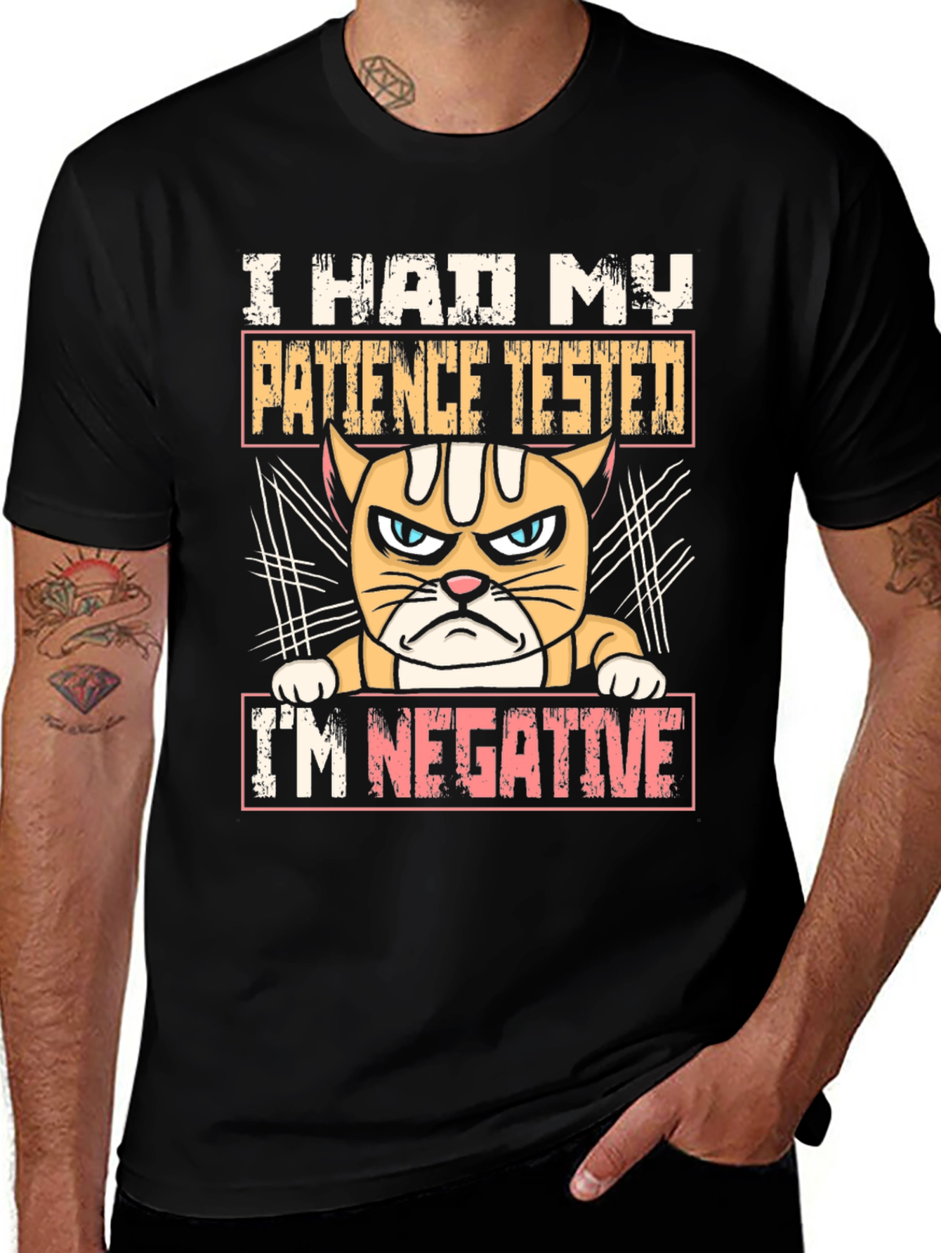 I Had My Patience Tested Funny Cat T-Shirt