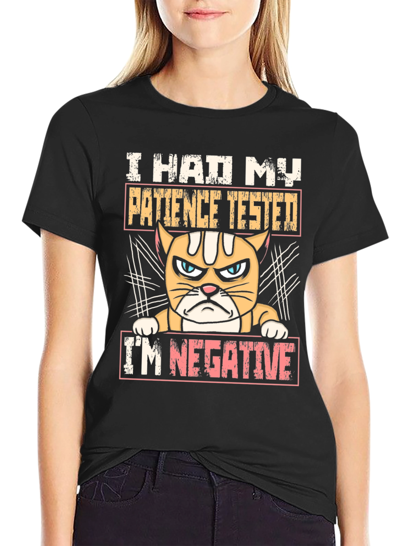I Had My Patience Tested Funny Cat T-Shirt