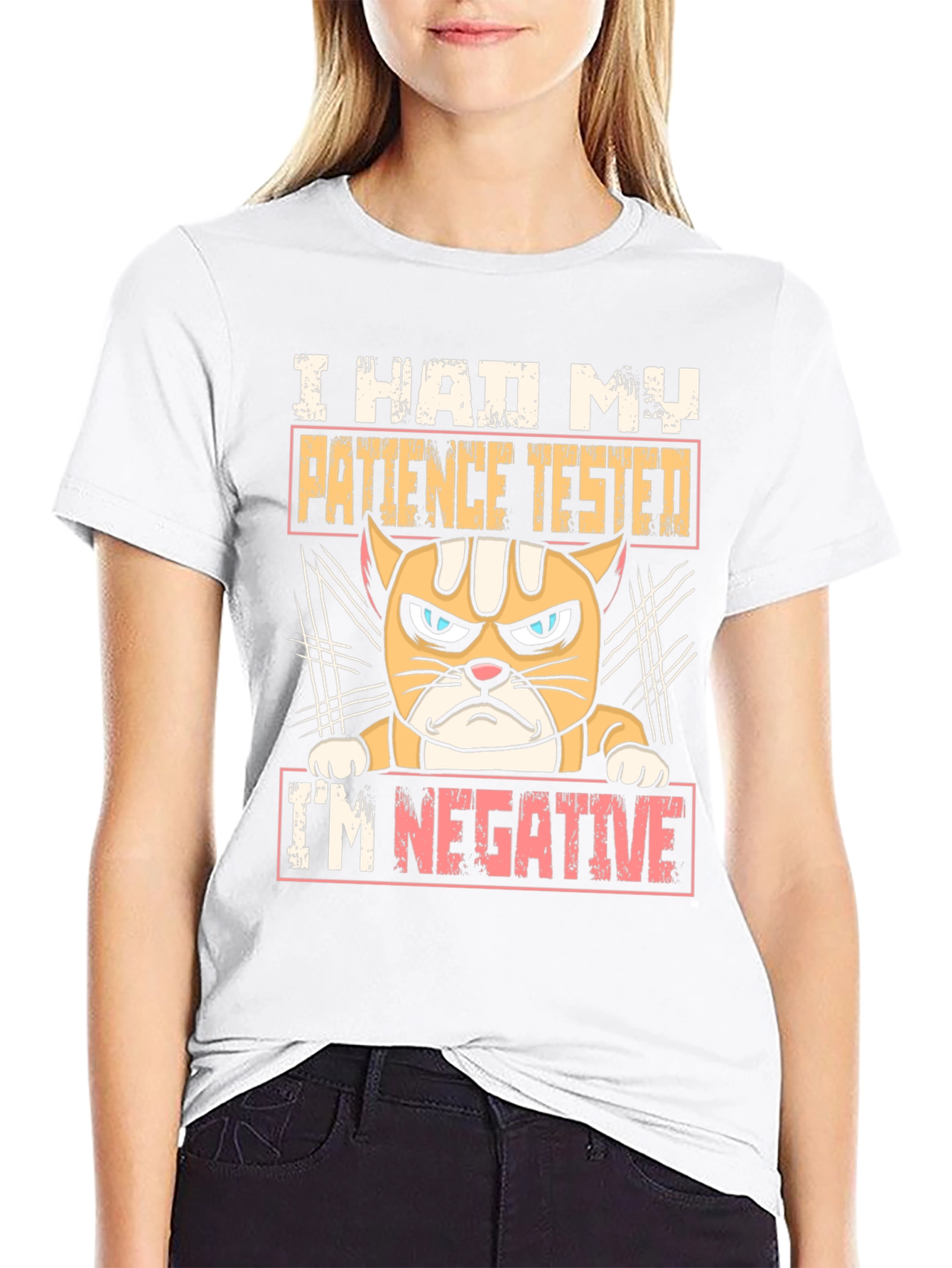I Had My Patience Tested Funny Cat T-Shirt