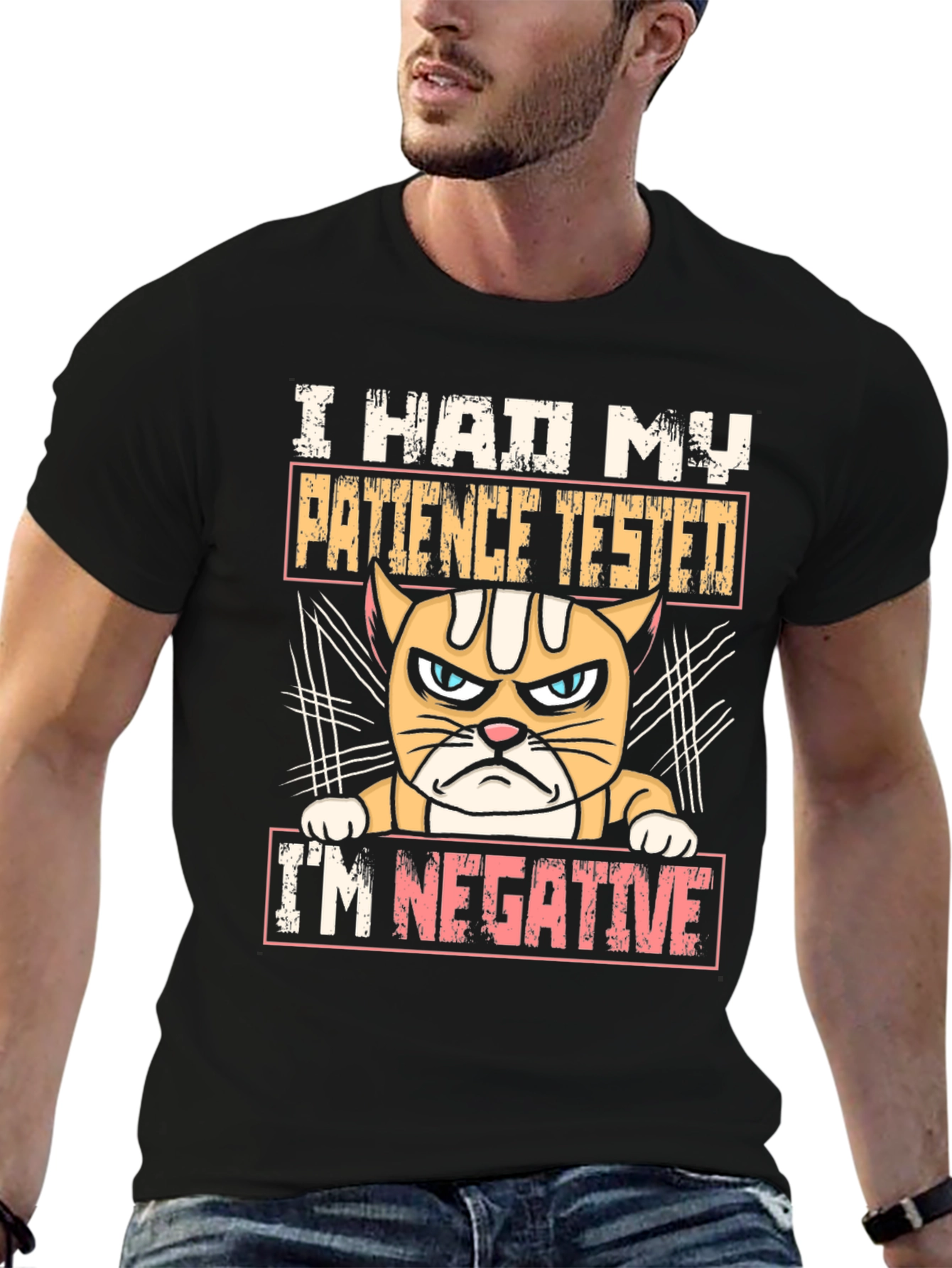 I Had My Patience Tested Funny Cat T-Shirt