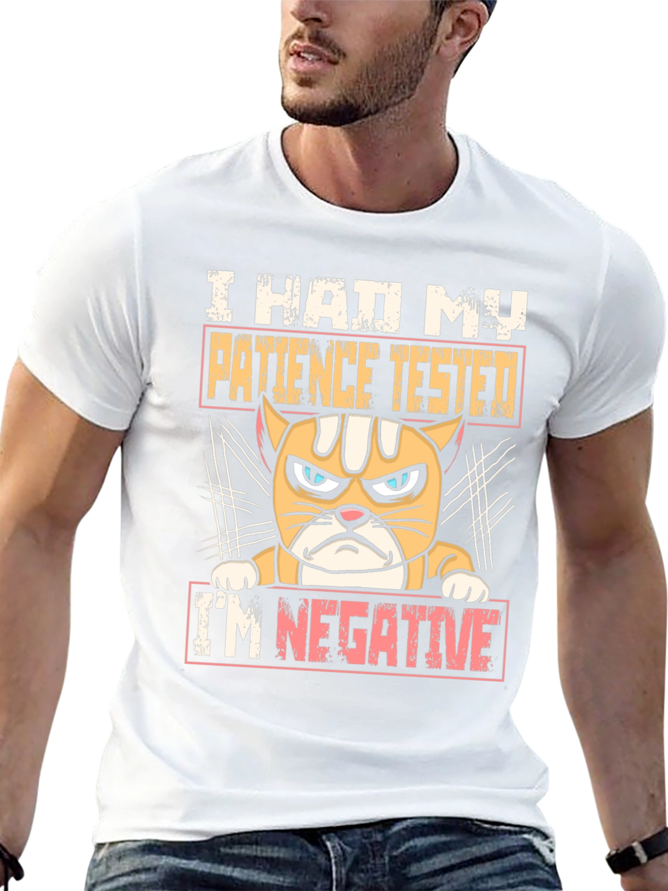 I Had My Patience Tested Funny Cat T-Shirt
