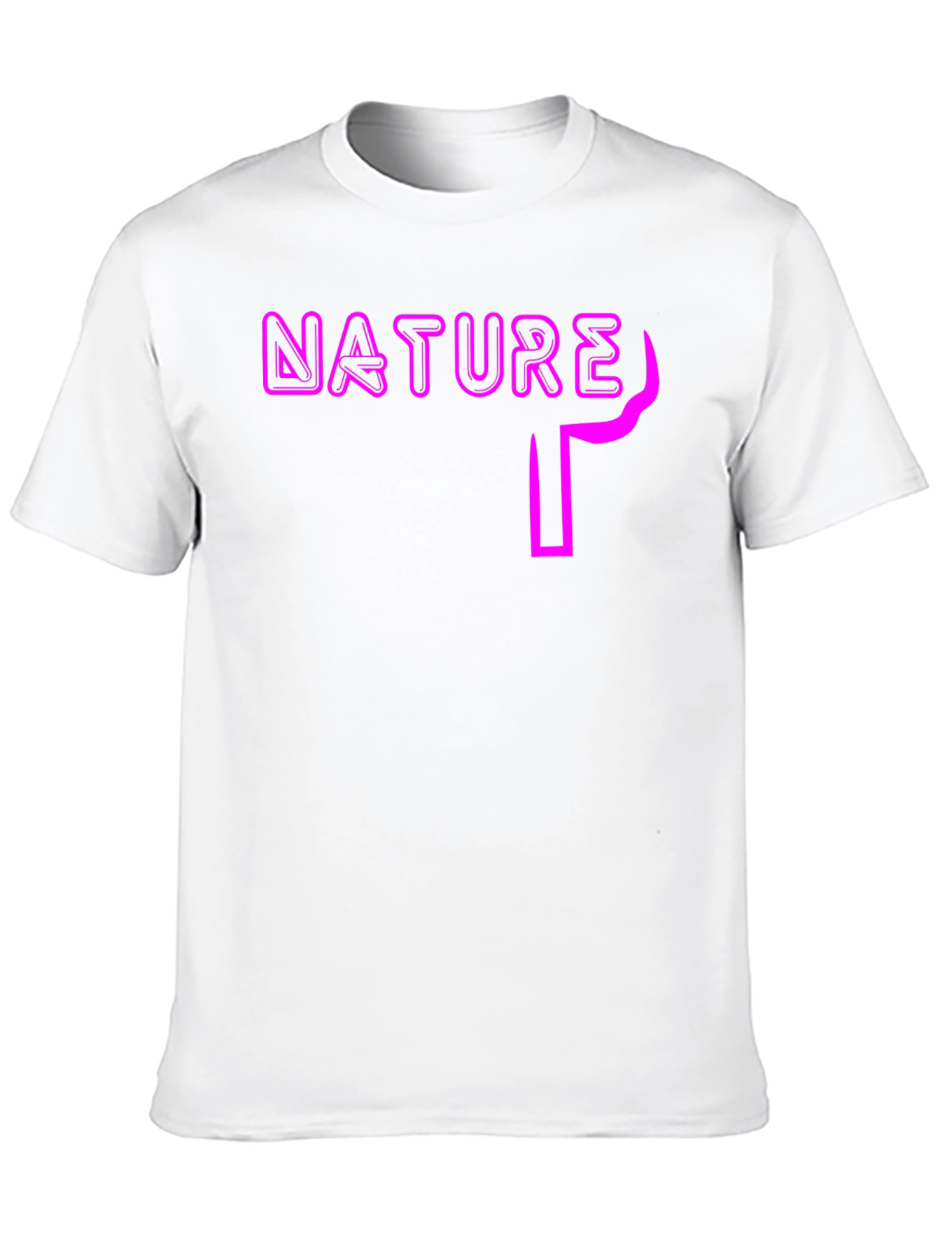 Nature Graphic Print Black T-Shirt