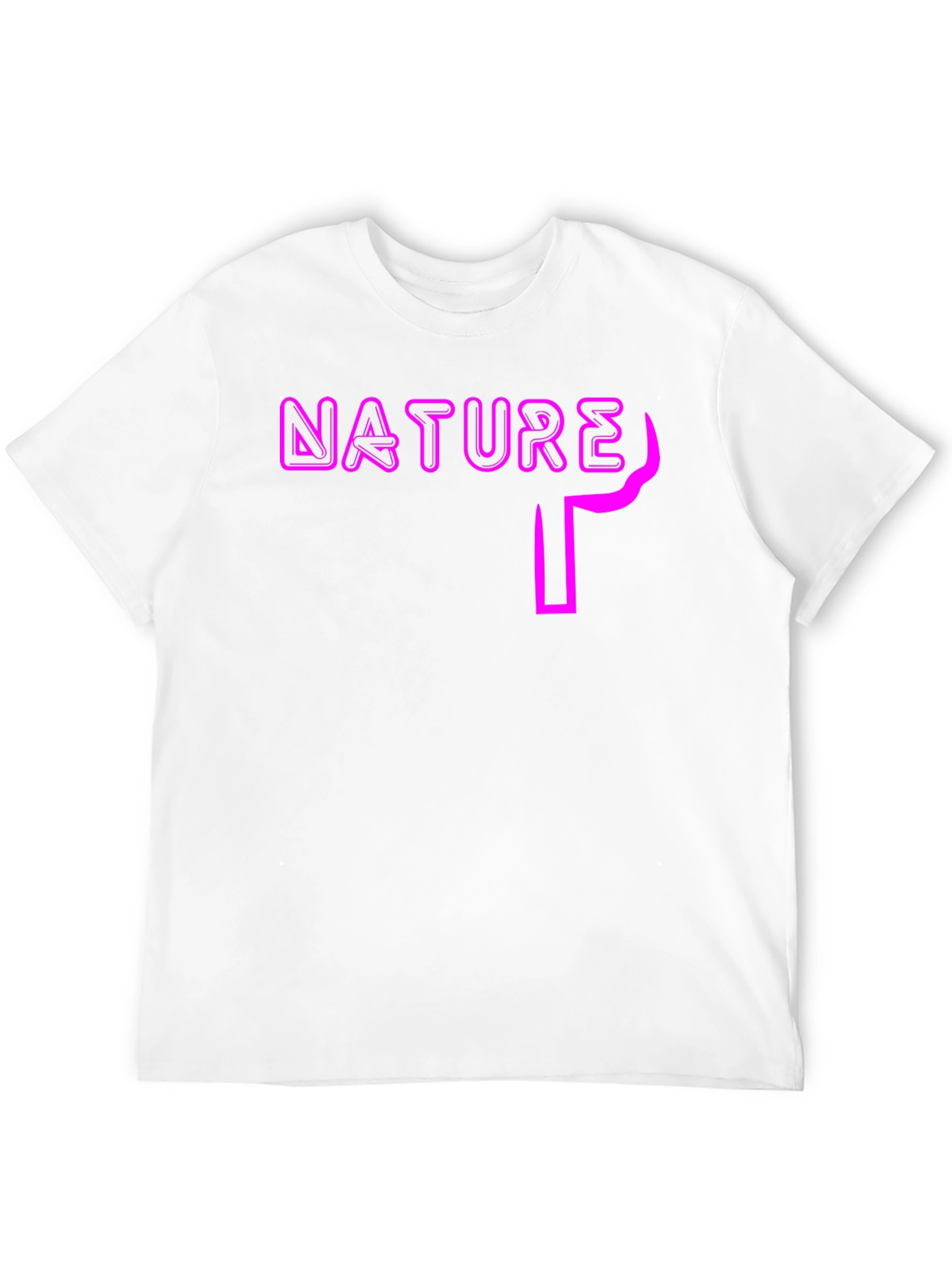 Nature Graphic Print Black T-Shirt