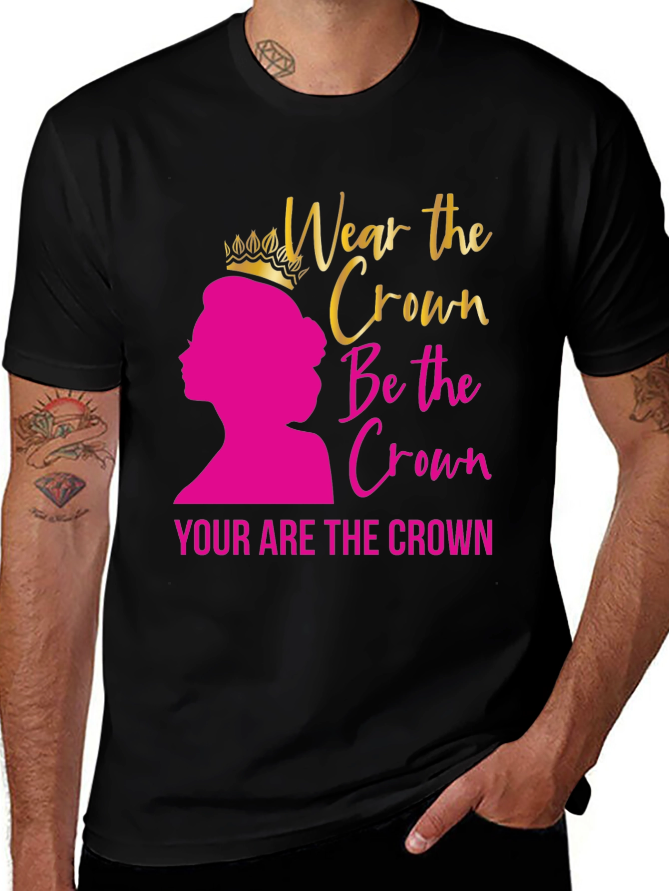 Wear the Crown Black Graphic Tee