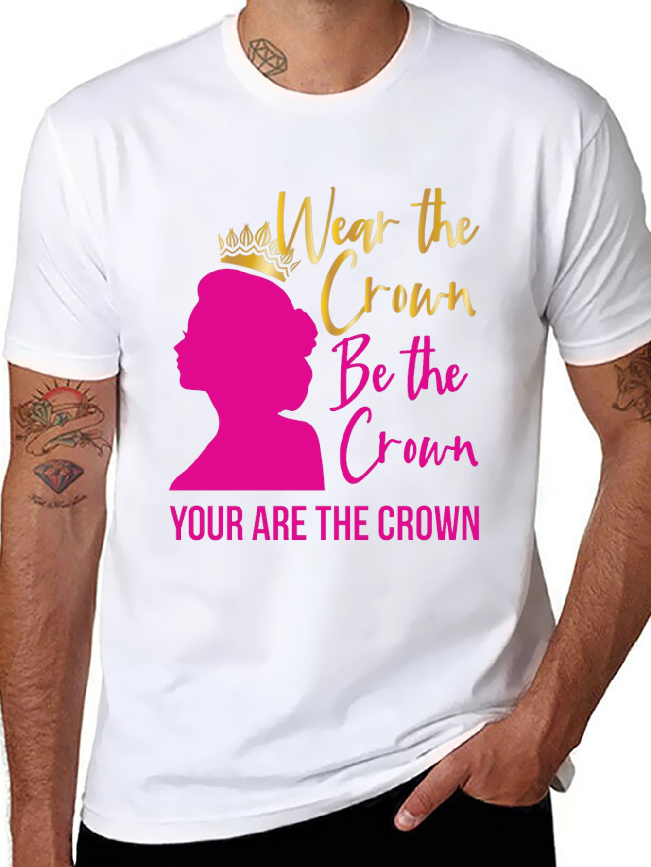 Wear the Crown Black Graphic Tee
