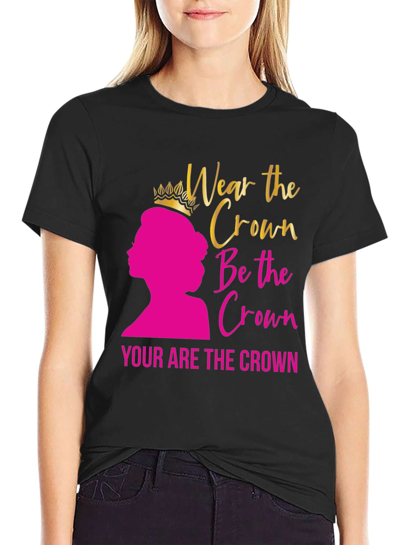 Wear the Crown Black Graphic Tee