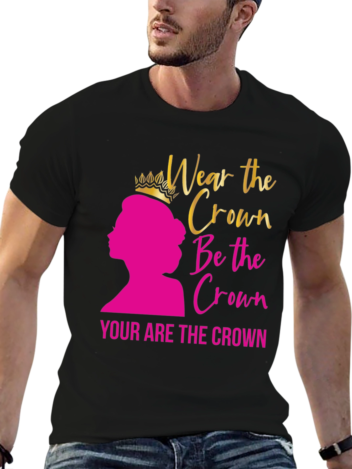 Wear the Crown Black Graphic Tee
