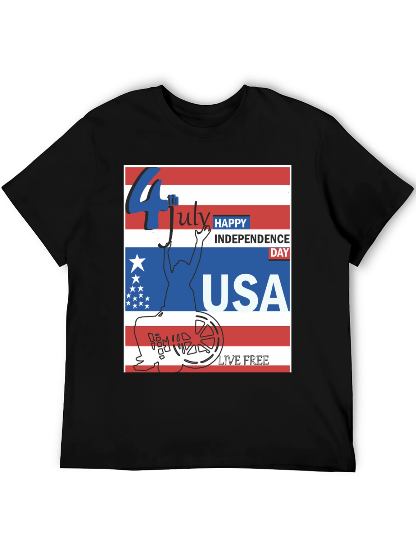 Patriotic USA Independence Day T-Shirt