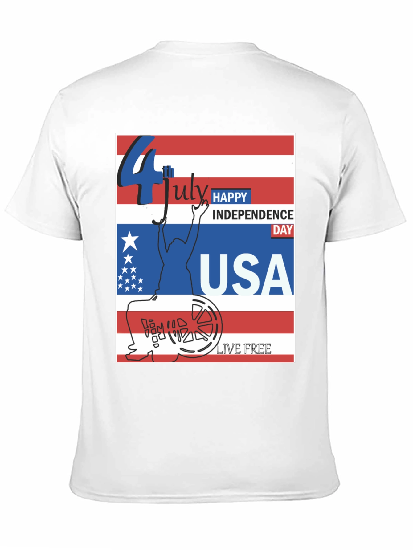 Patriotic USA Independence Day T-Shirt