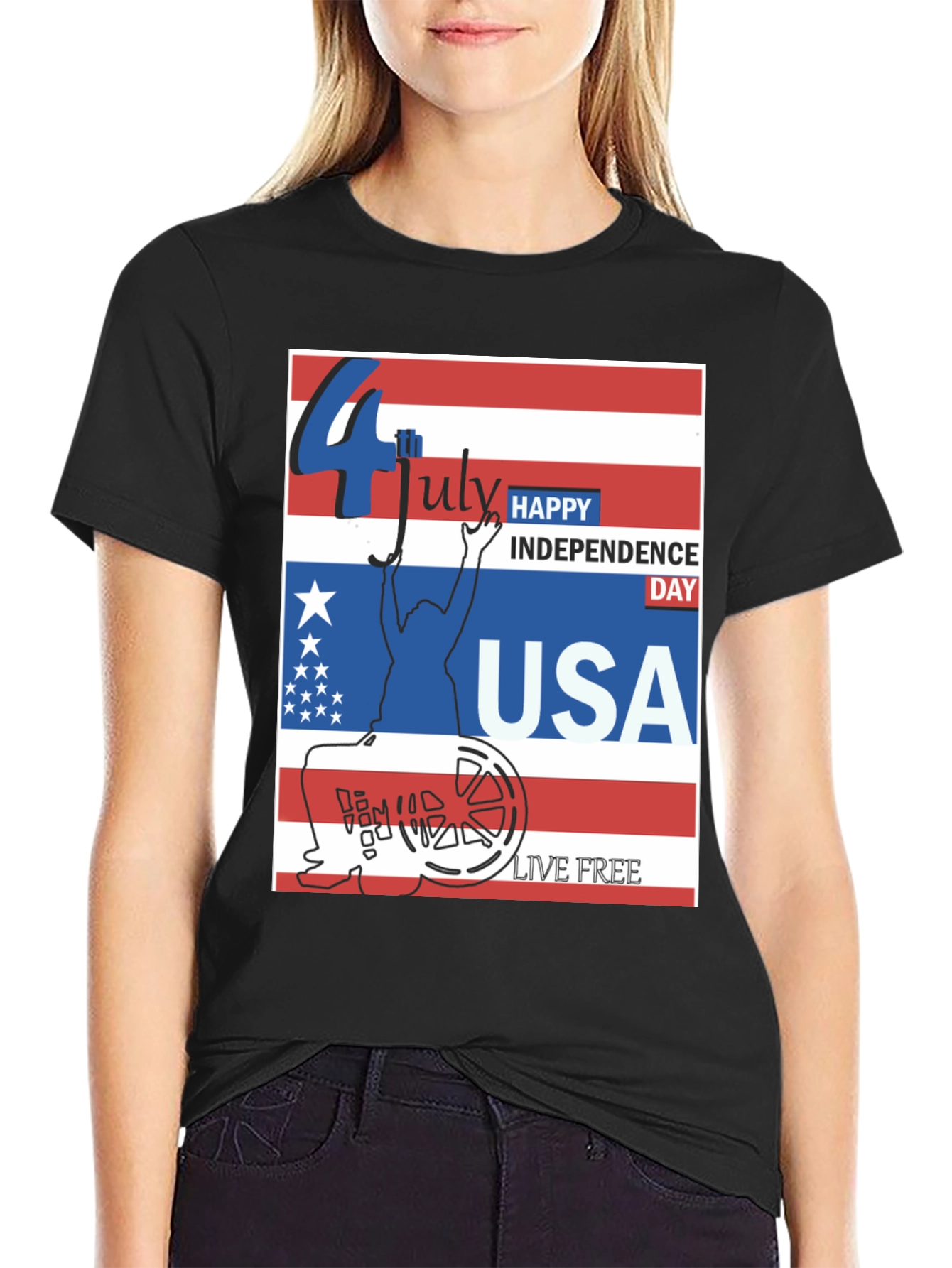 Patriotic USA Independence Day T-Shirt