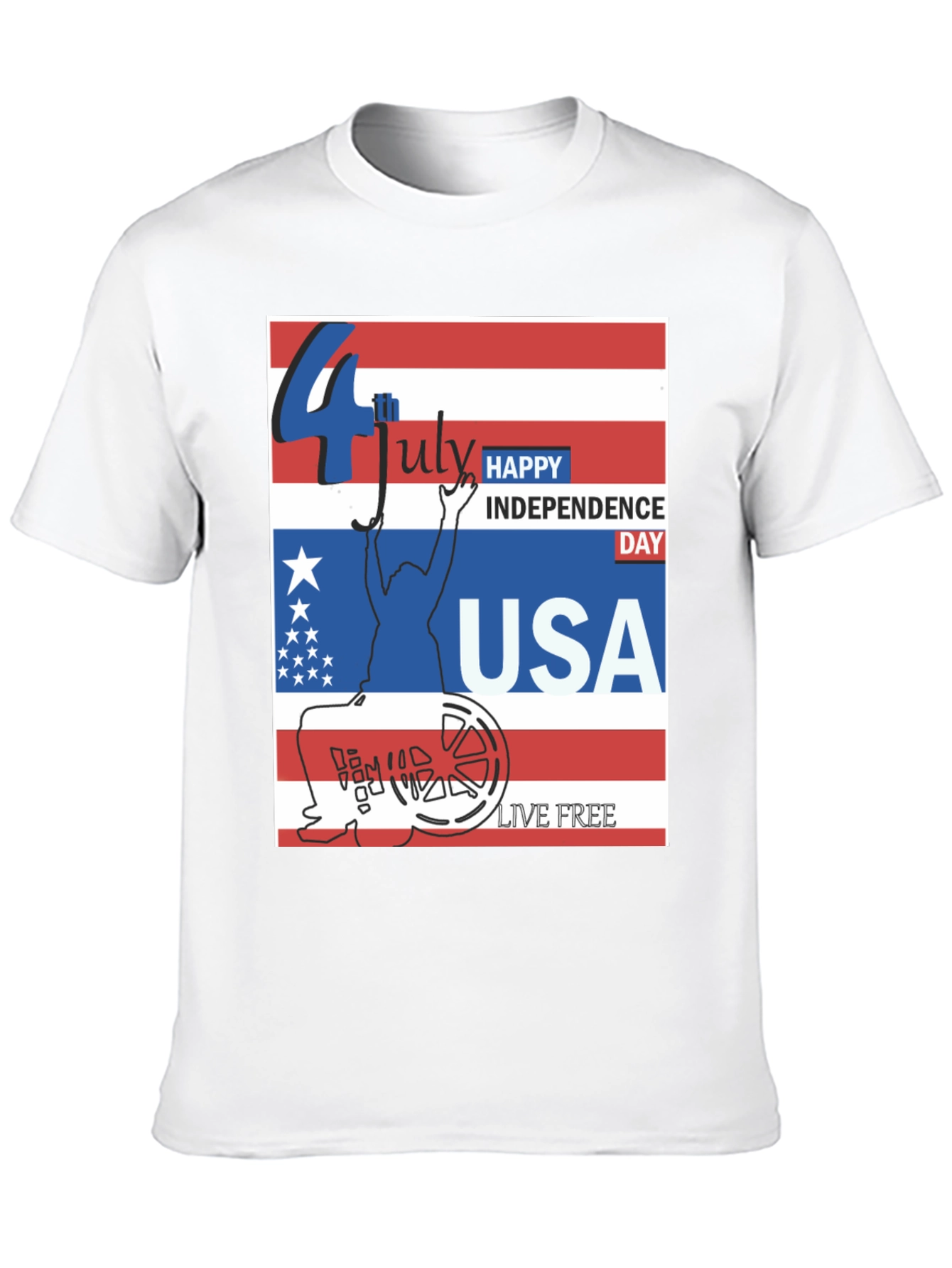 Patriotic USA Independence Day T-Shirt