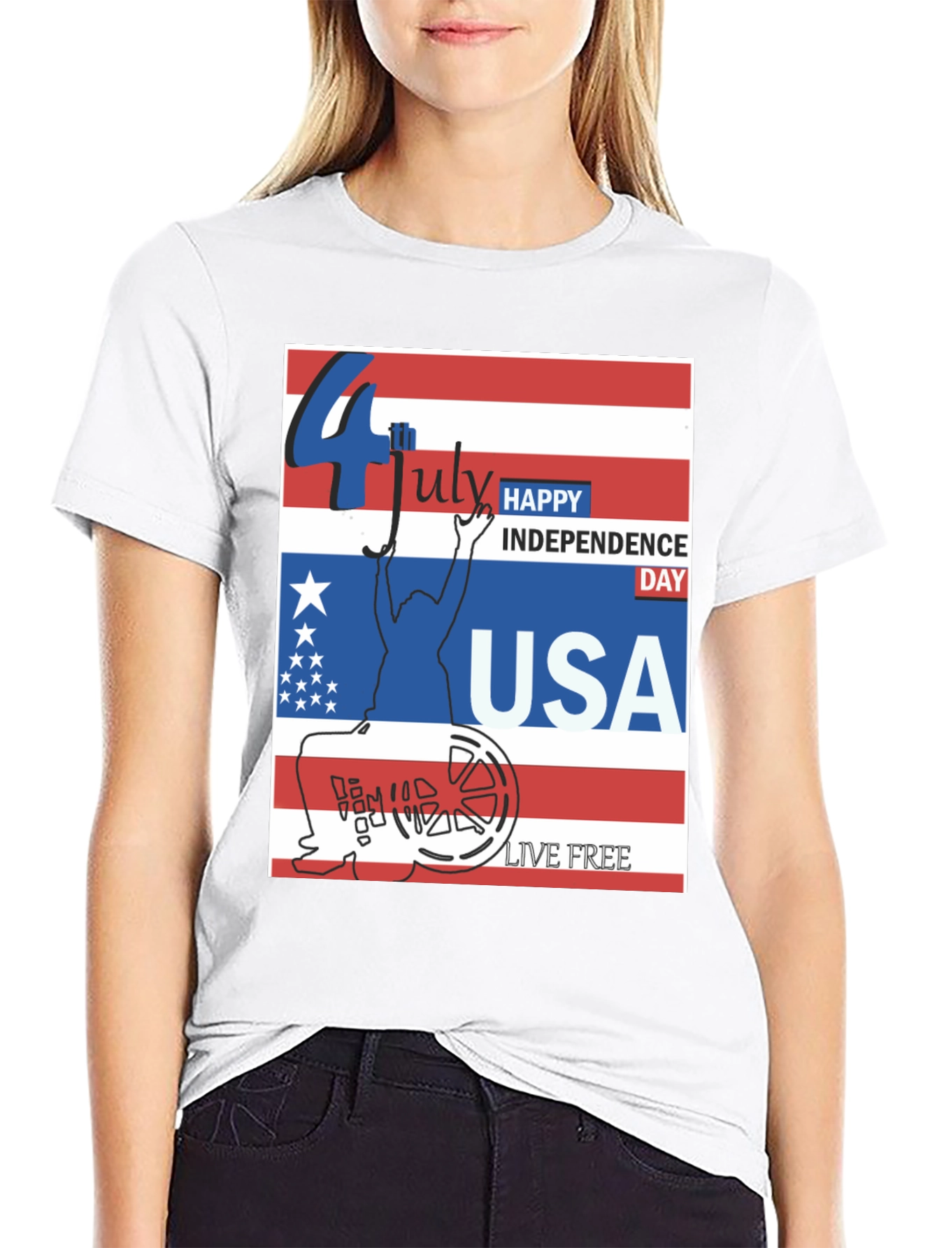 Patriotic USA Independence Day T-Shirt