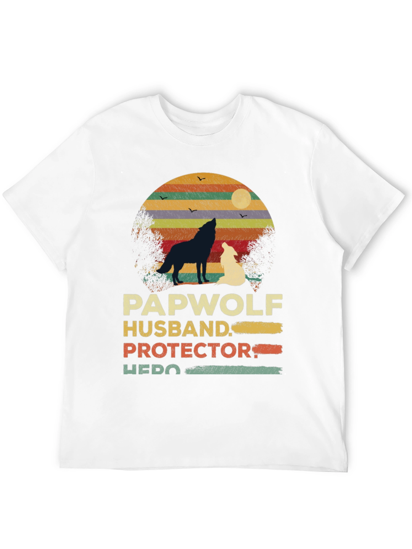 Papawolf Husband Protector Hero Graphic Tee