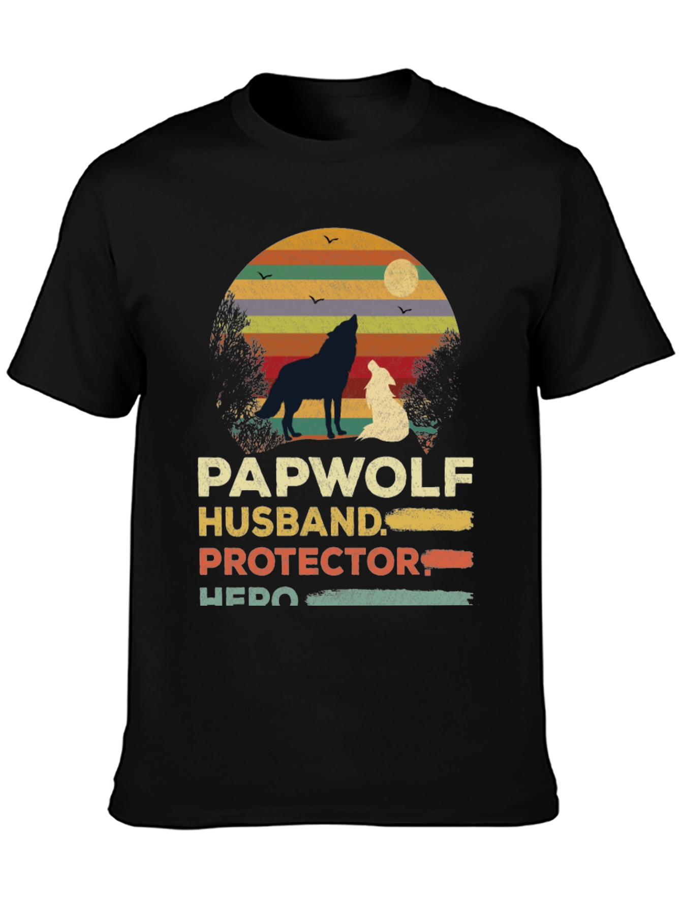 Papawolf Husband Protector Hero Graphic Tee