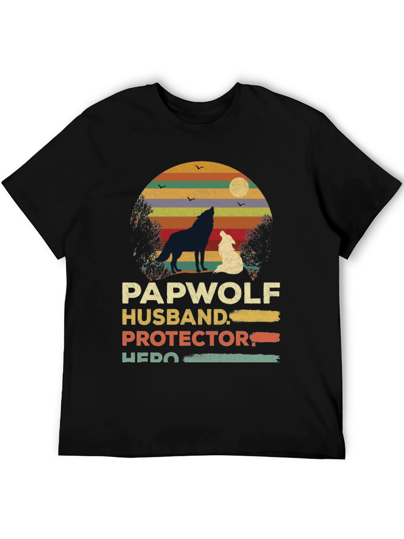 Papawolf Husband Protector Hero Graphic Tee