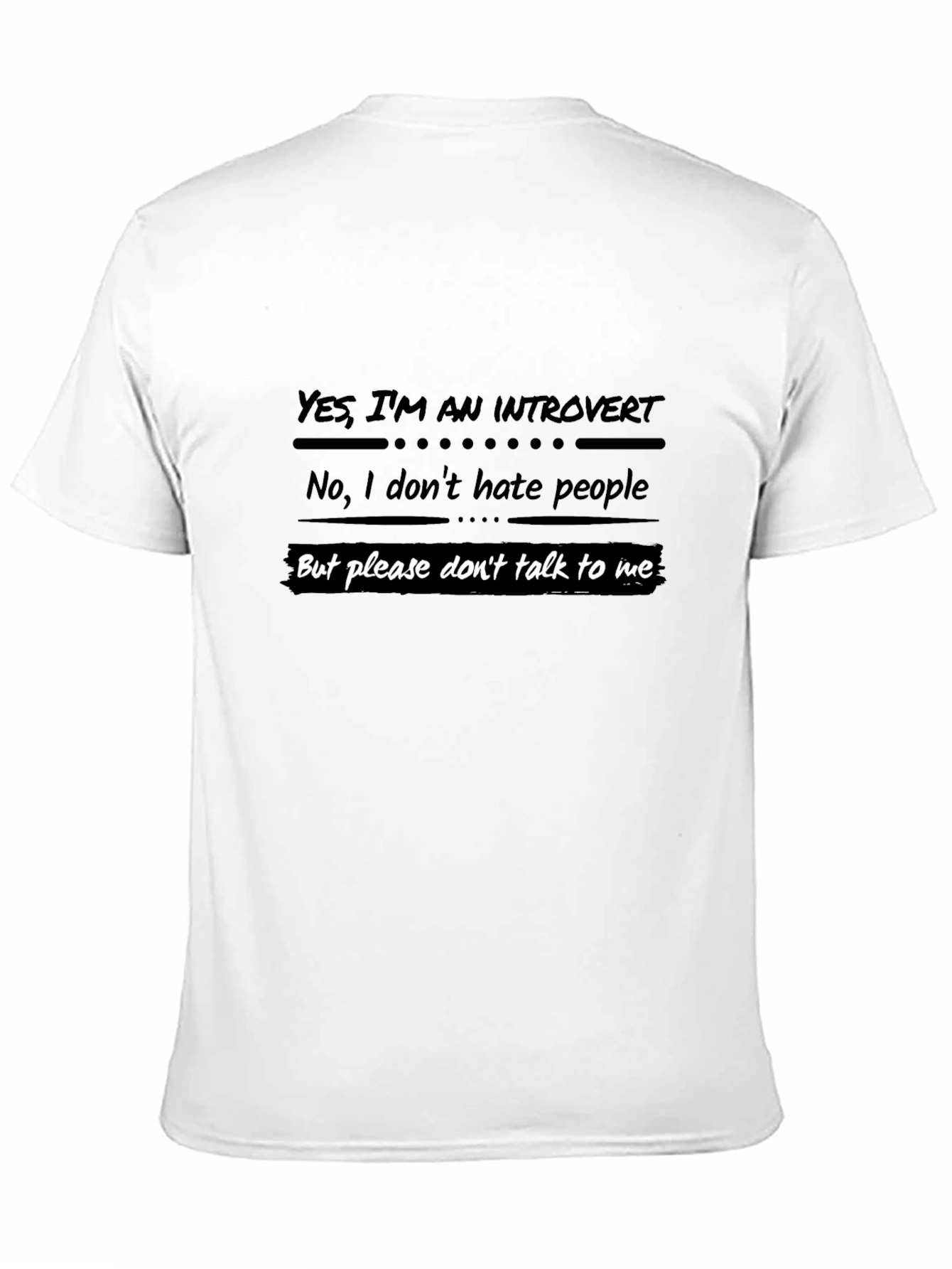 Introvert Statement Black T-Shirt