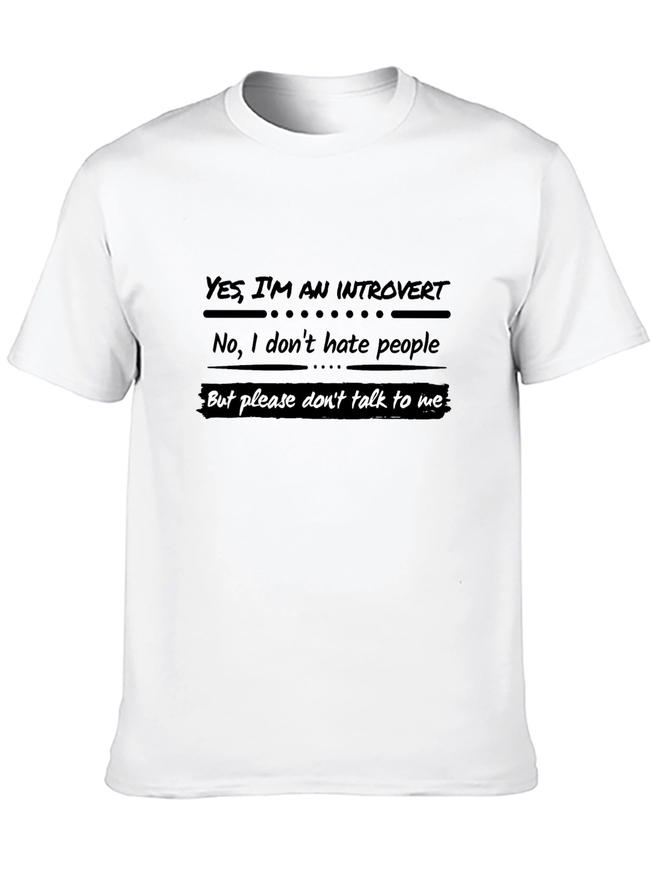 Introvert Statement Black T-Shirt