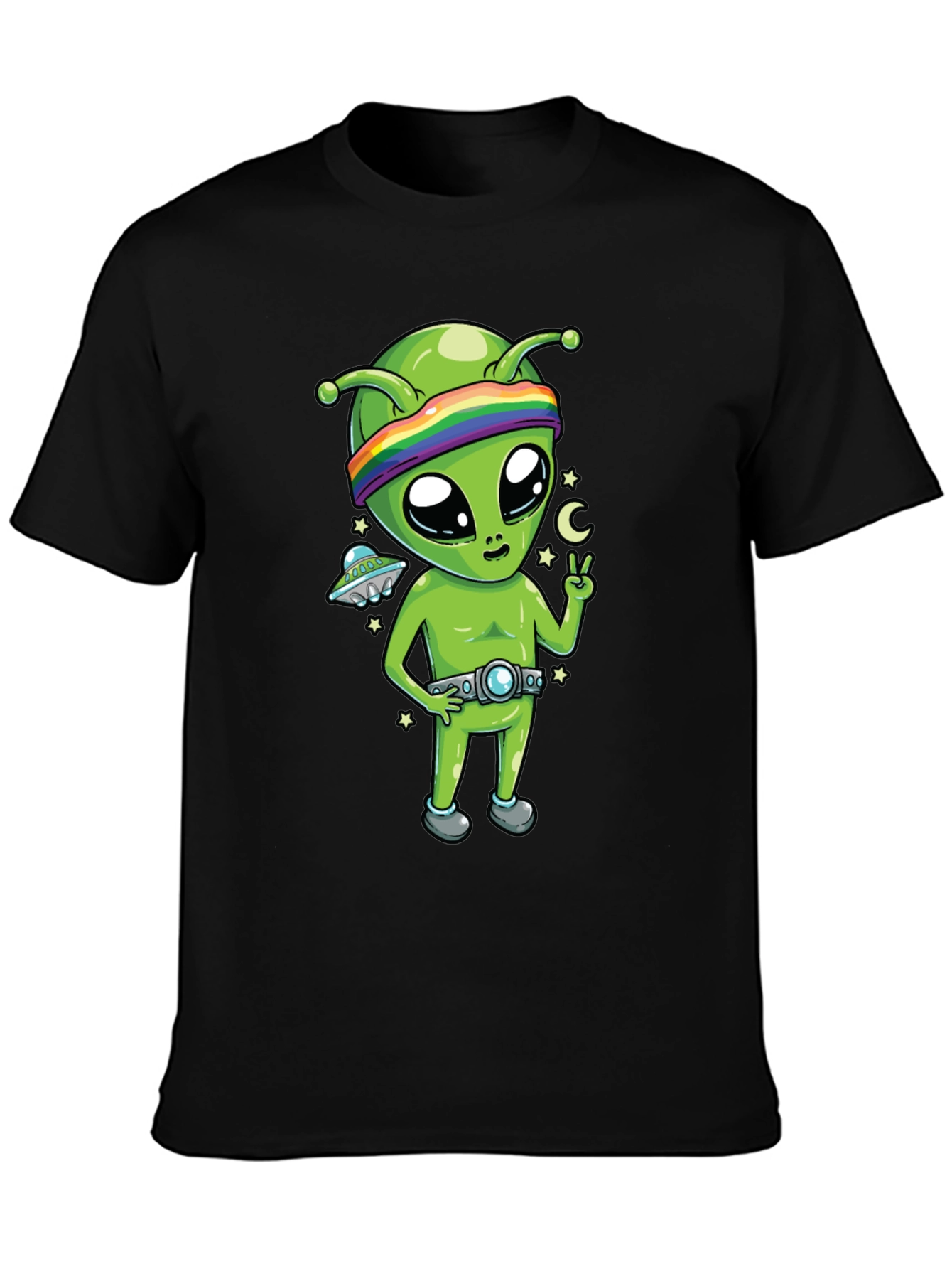 Alien Graphic Tee - Peace Love & Space!