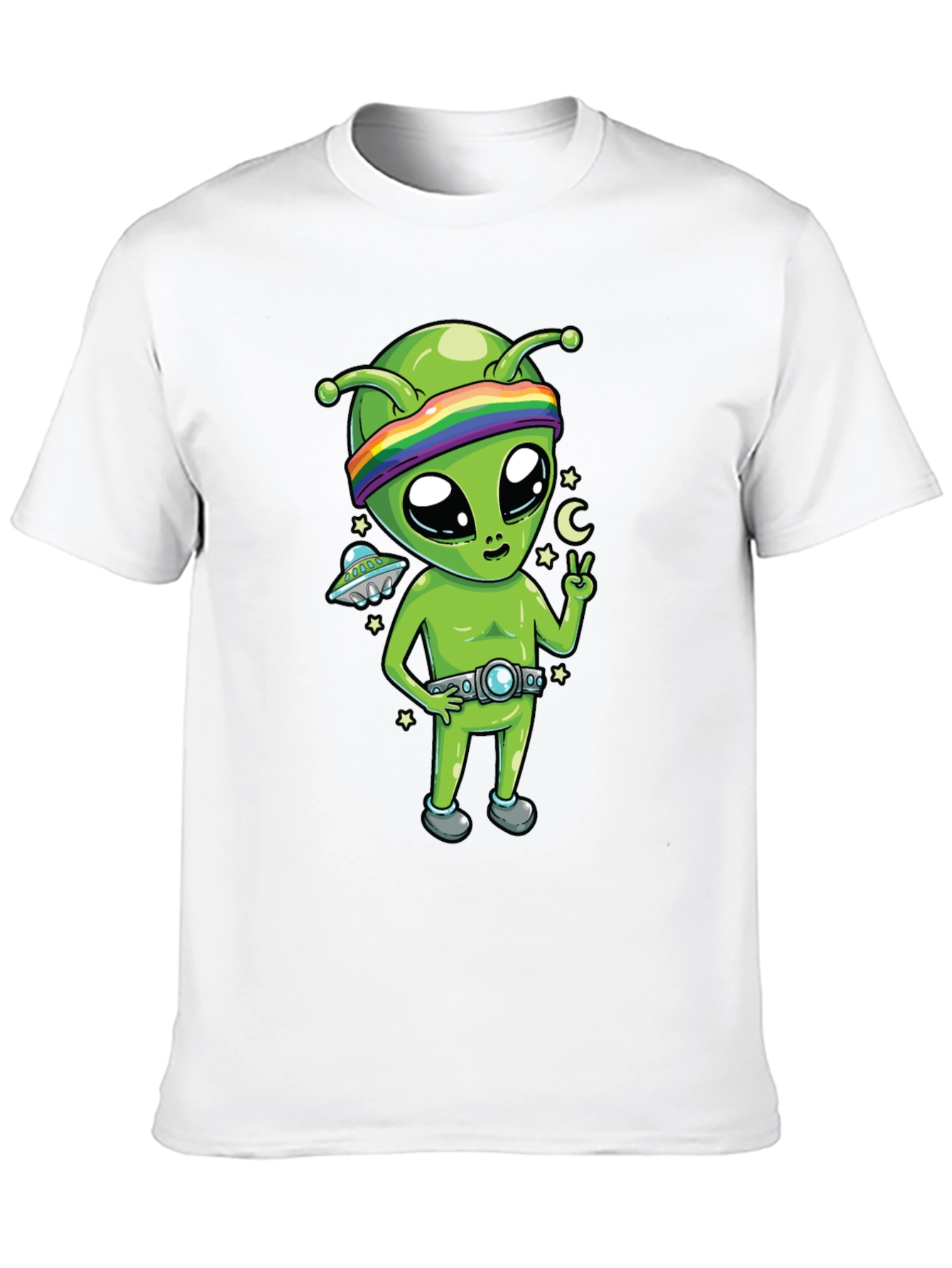Alien Graphic Tee - Peace Love & Space!