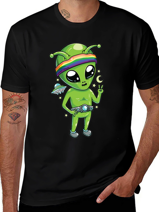Alien Graphic Tee - Peace Love & Space!