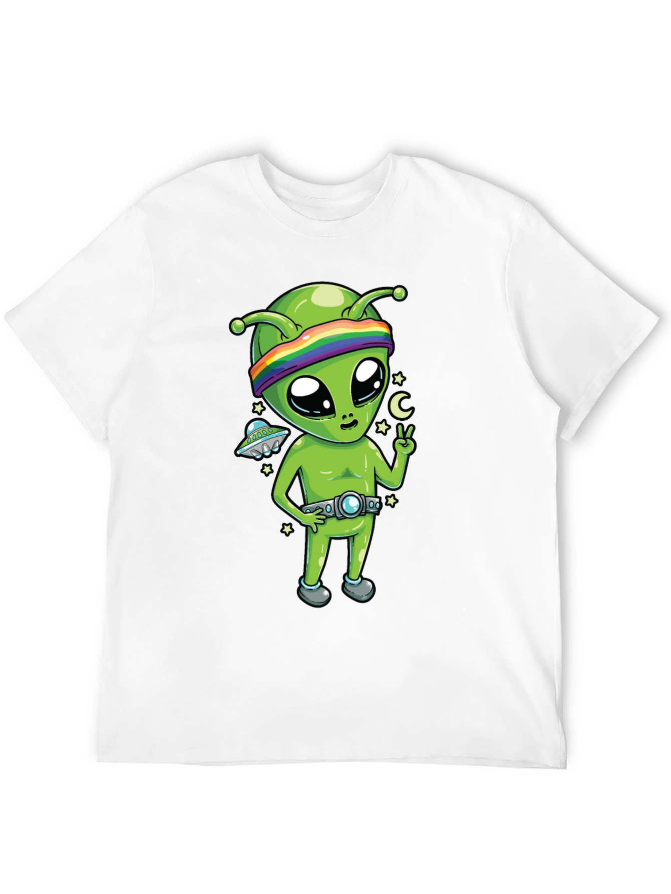 Alien Graphic Tee - Peace Love & Space!