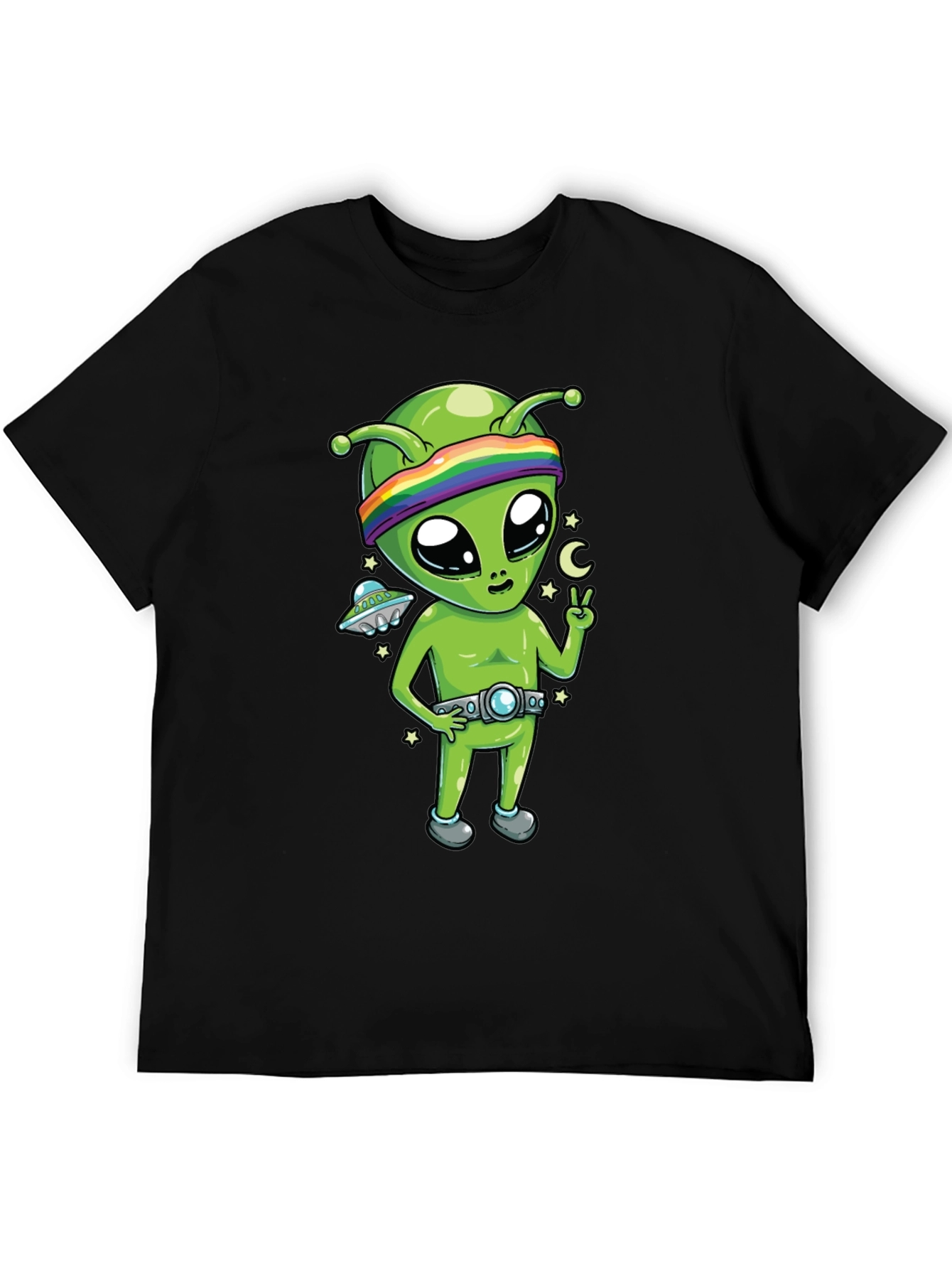 Alien Graphic Tee - Peace Love & Space!